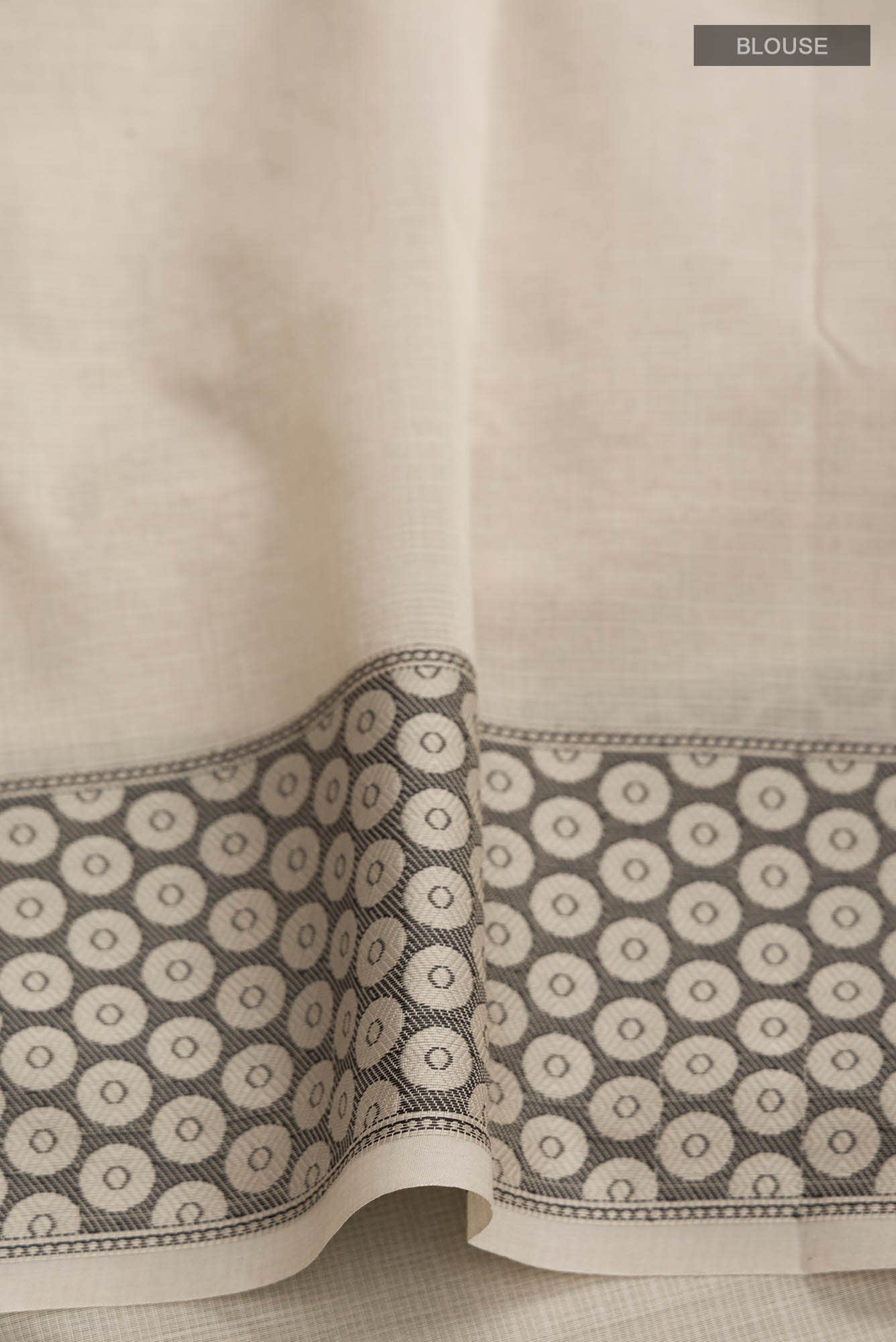 Beige Kota Cotton Saree