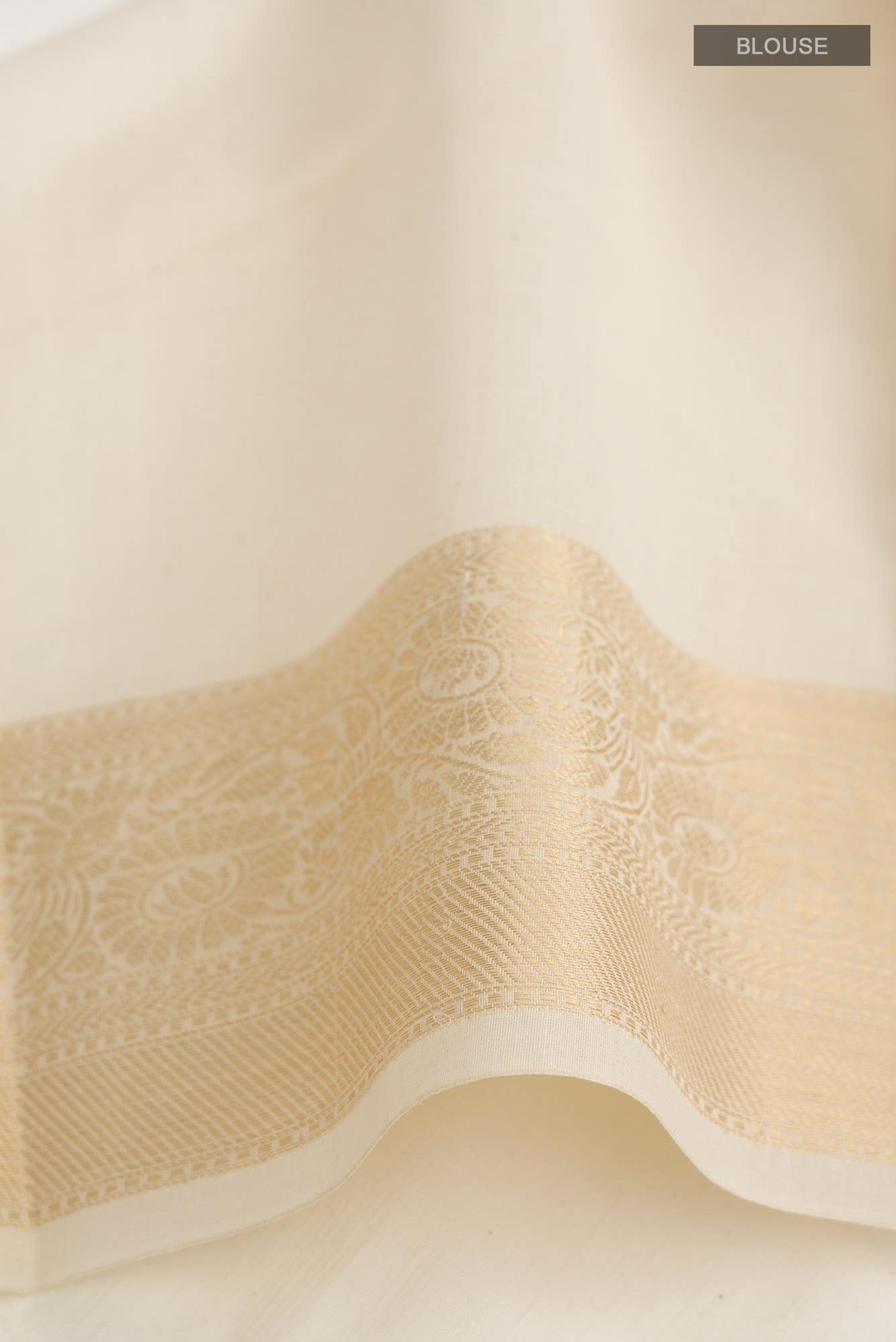 Cream Kota Cotton Saree