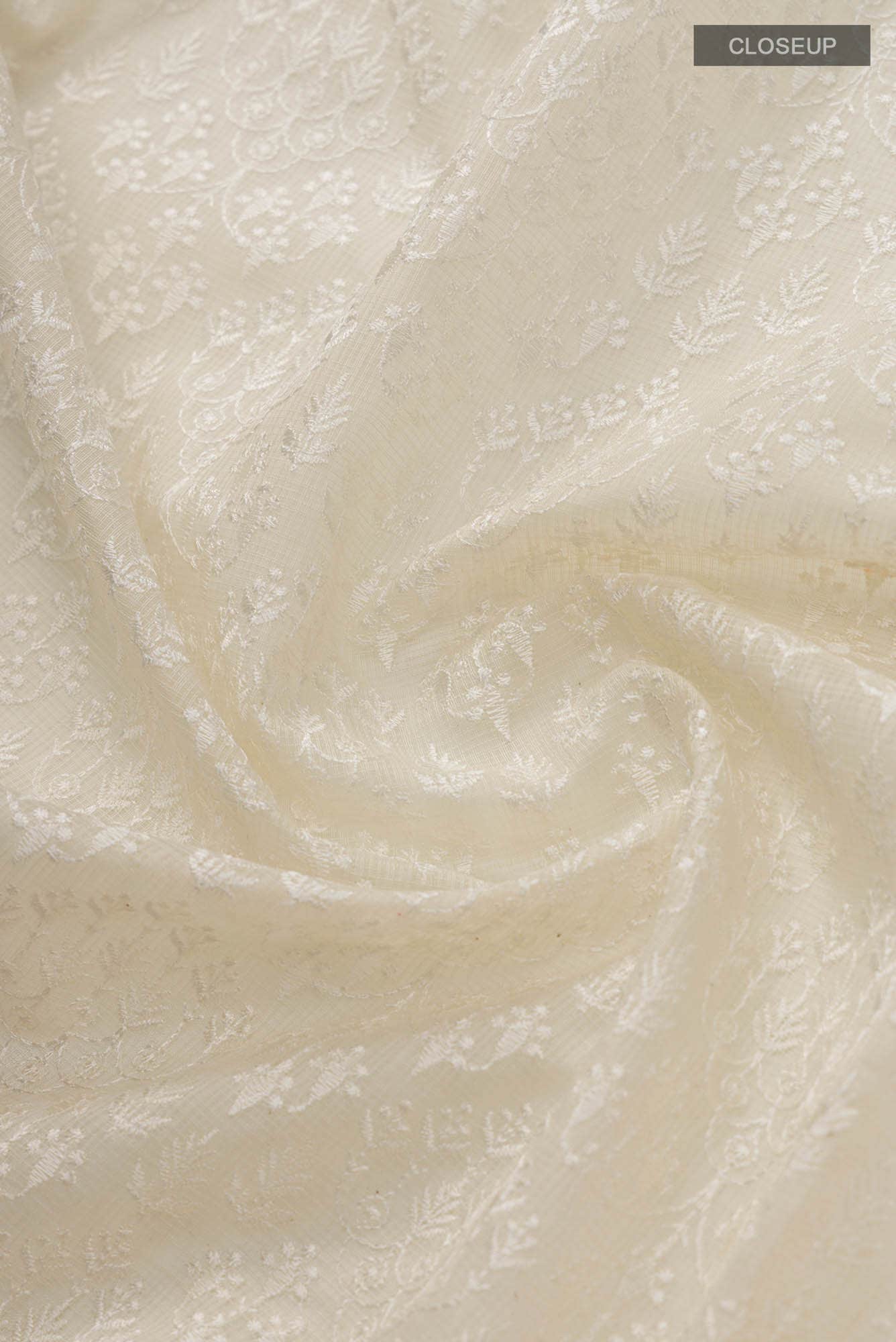 Cream Kota Cotton Saree