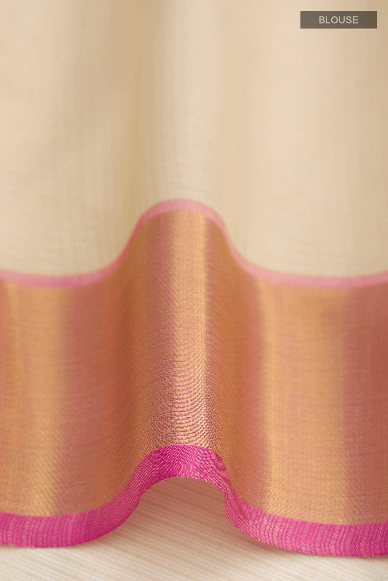 Gold Kora Cotton Saree