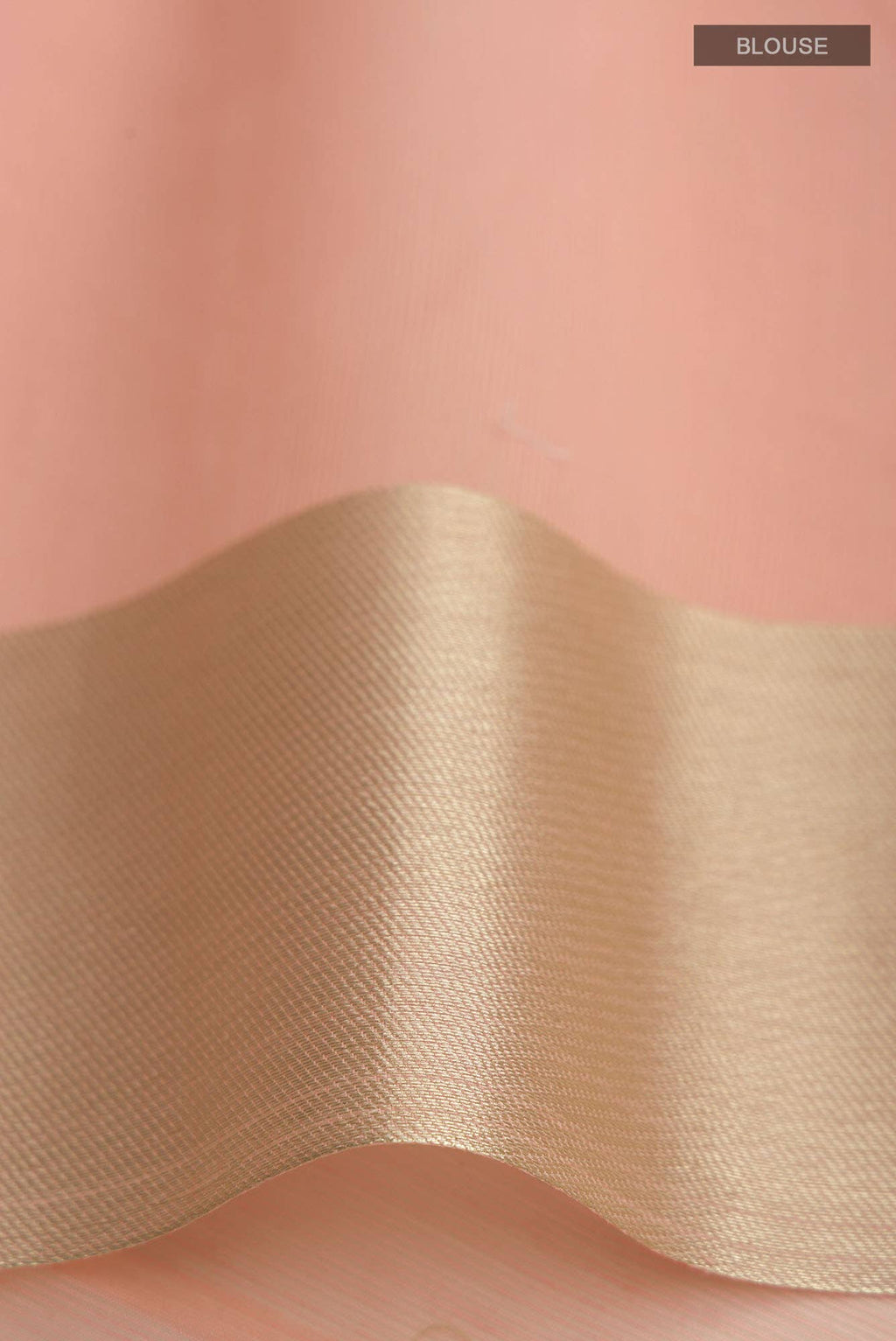 Peach Kora Cotton Saree