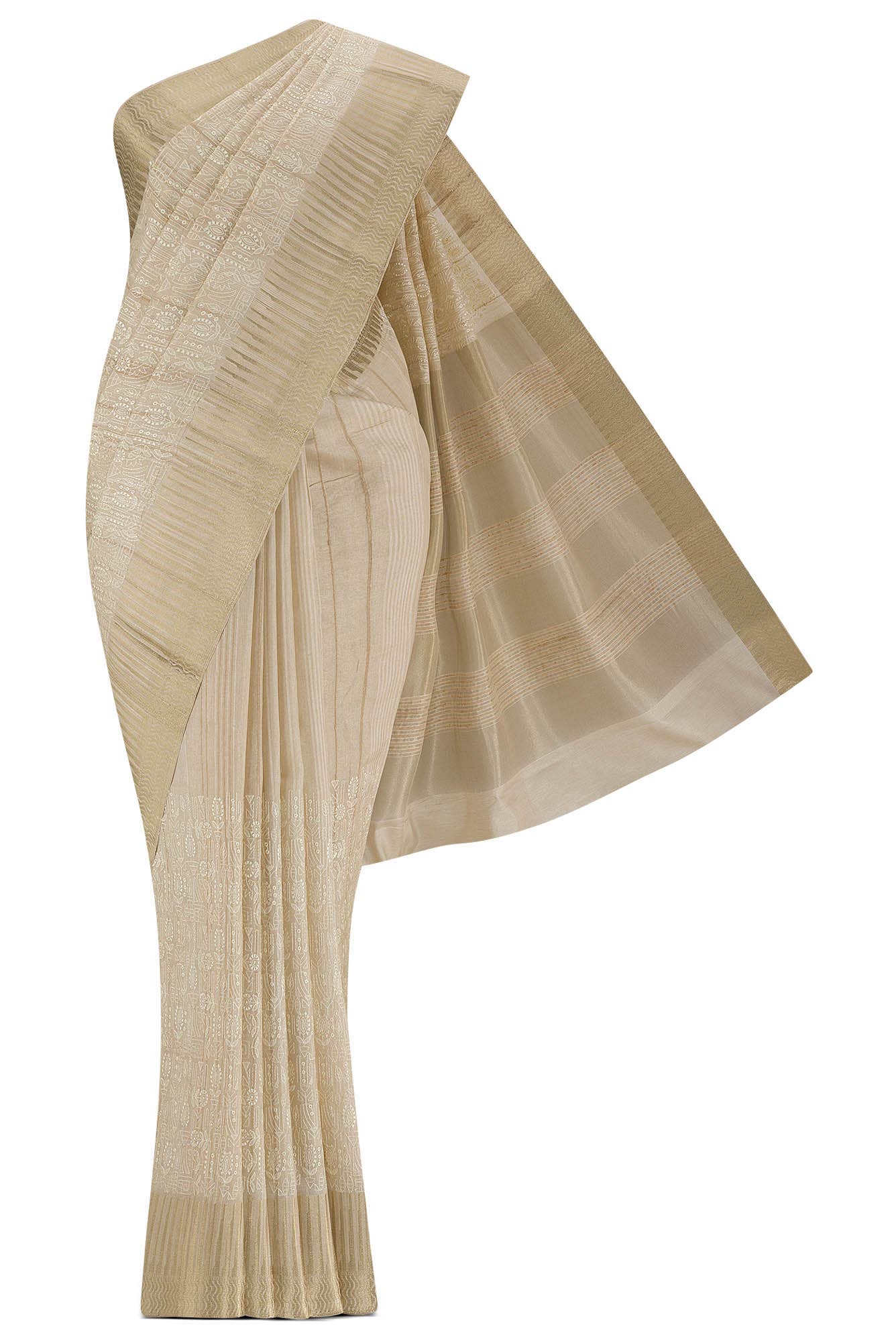 Gold Kota Cotton Saree