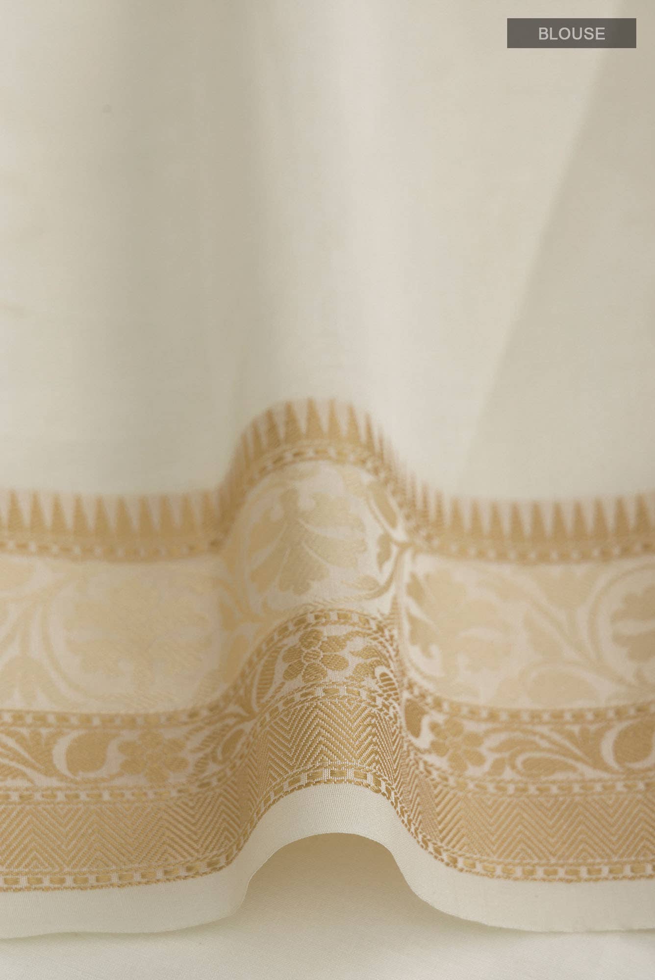Cream Kota Cotton Saree
