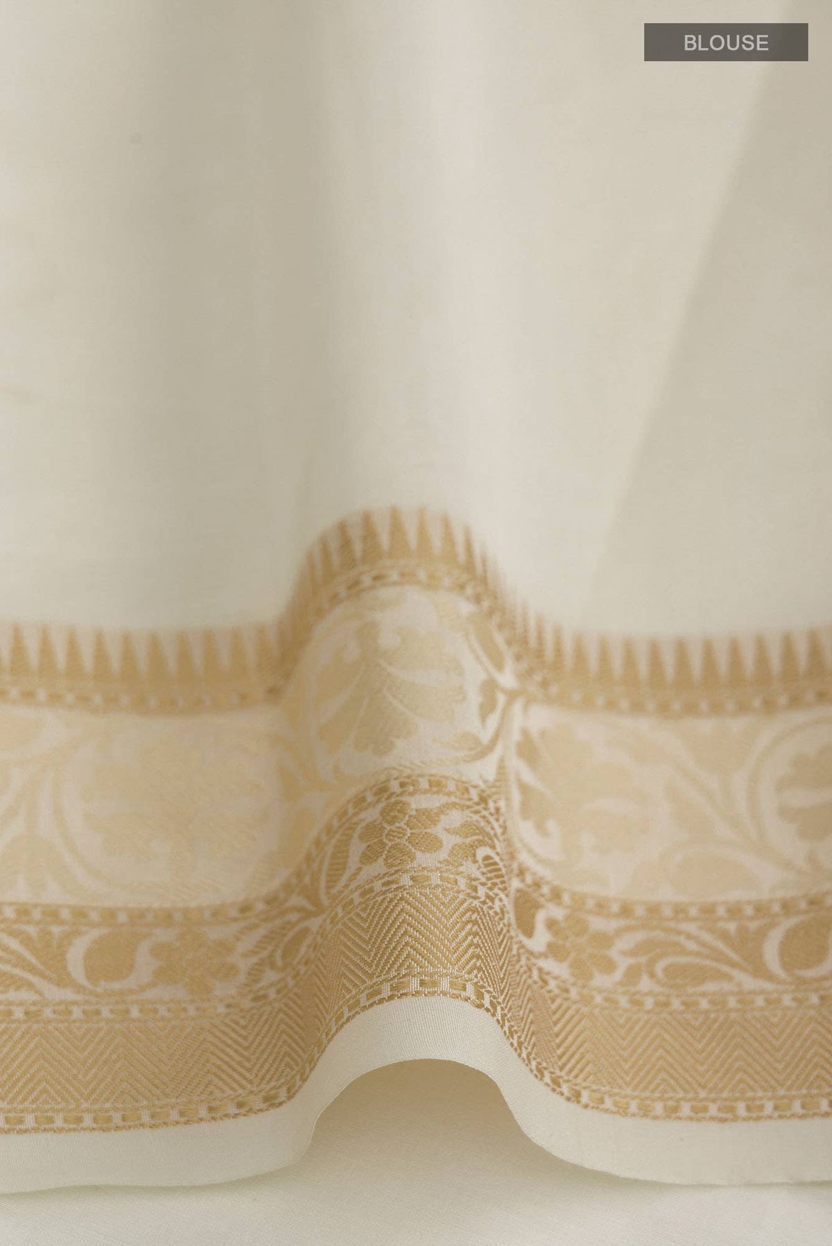 Cream Kota Cotton Saree
