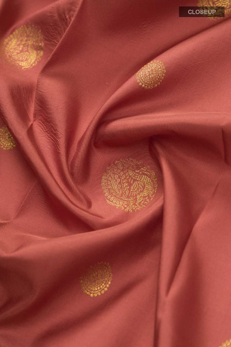 Raj-Pakshi - Wine Kanchipuram Silk Saree