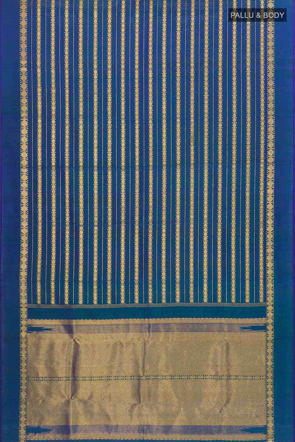Sadhvi - M.S Blue Kanchipuram Silk Saree
