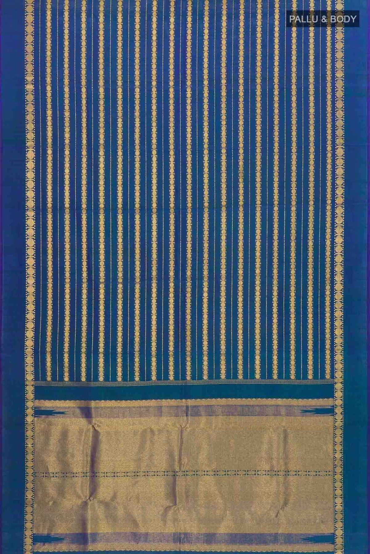 Sadhvi - M.S Blue Kanchipuram Silk Saree