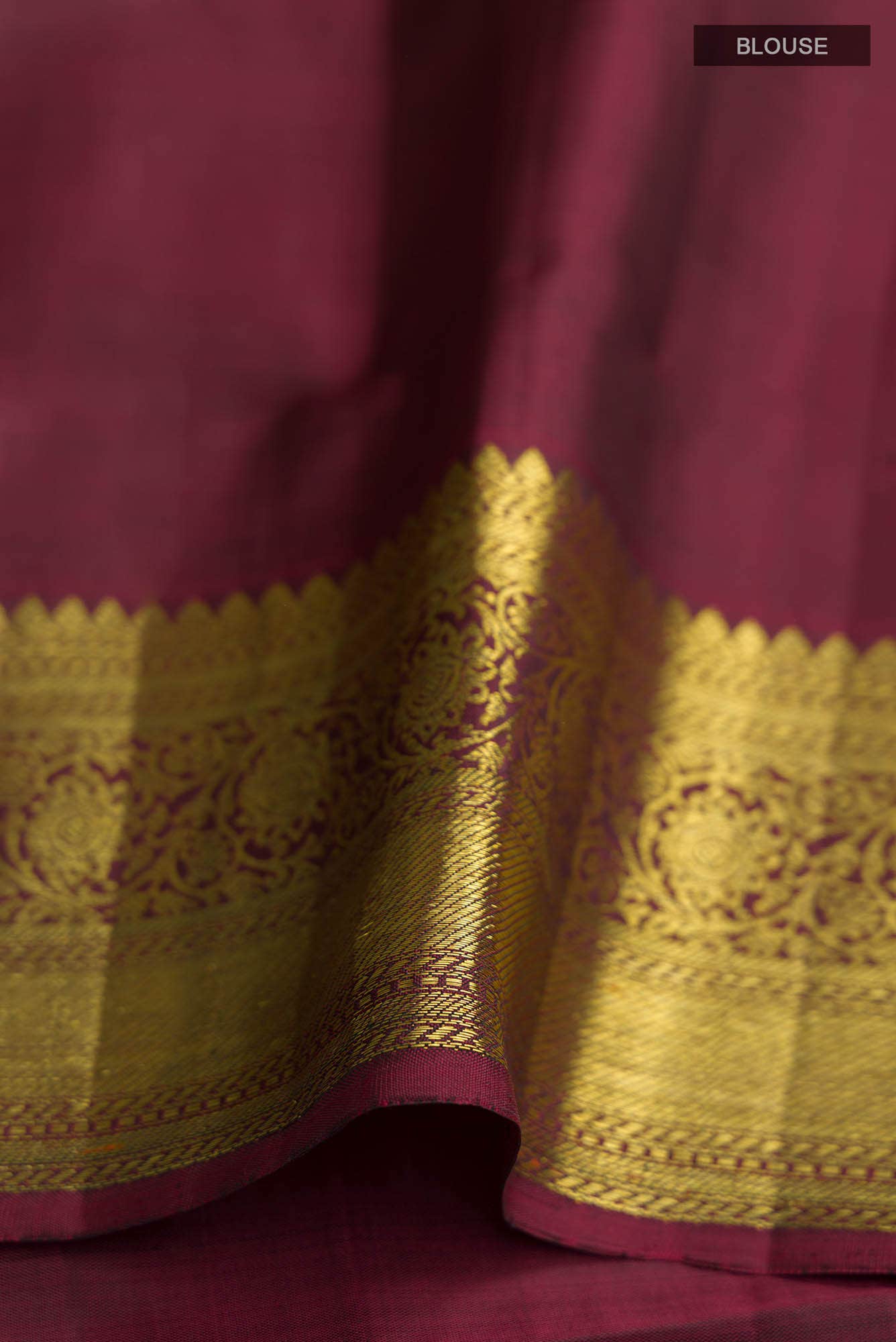 Rani-Haar-Maroon Kanchipuram Silk Saree