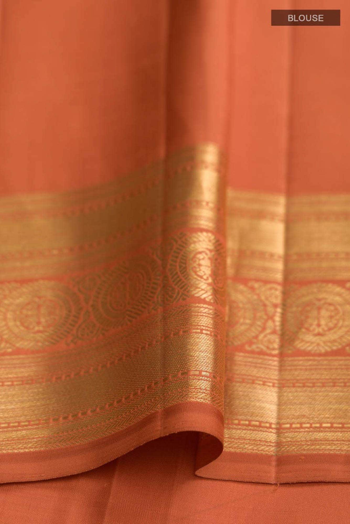 Saraswati - Rust Kanchipuram Silk Saree