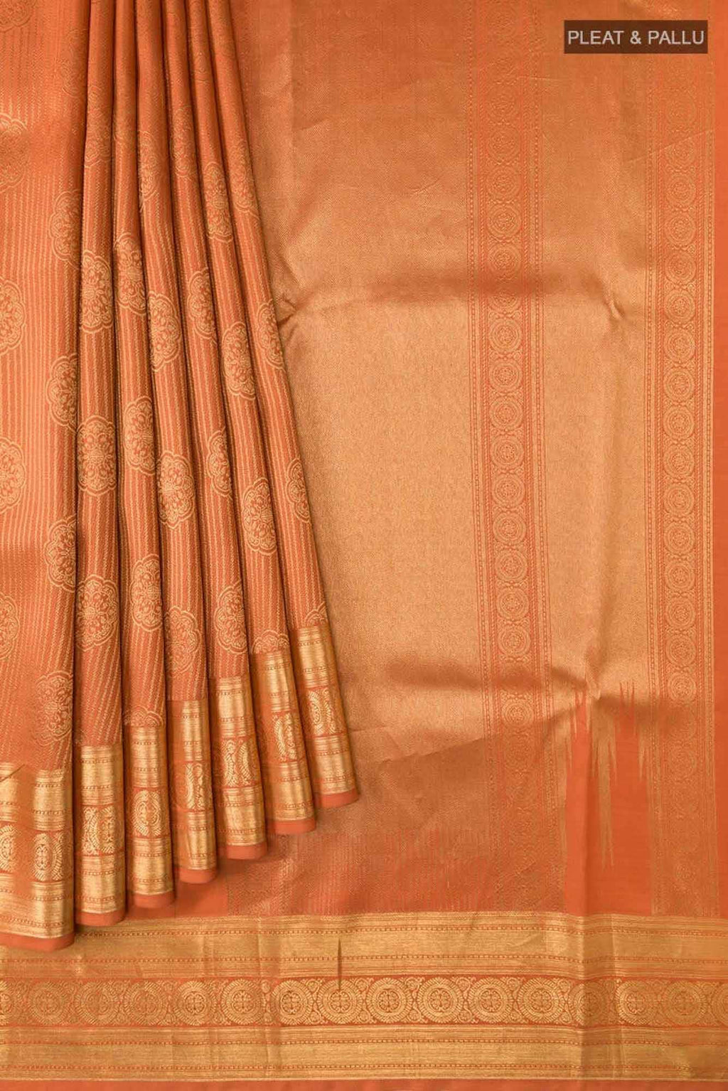 Saraswati - Rust Kanchipuram Silk Saree