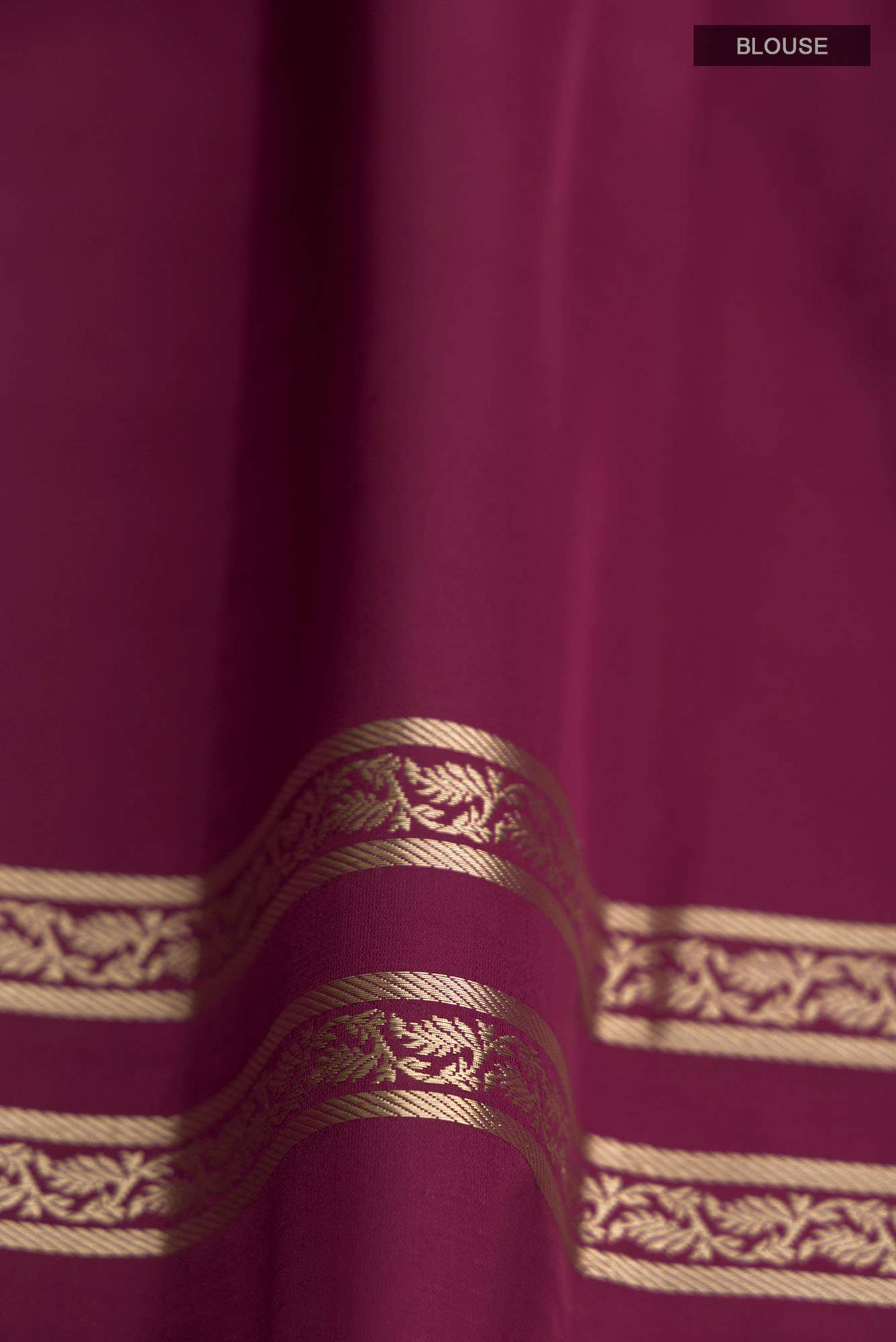 Chitrangada-Maroon Banarasi Silk Saree