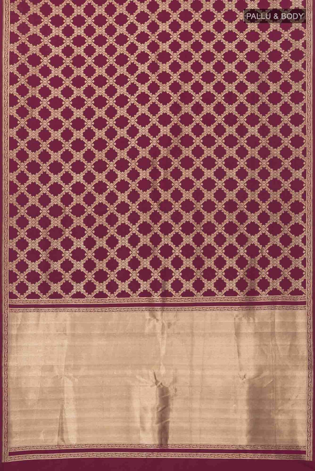 Chitrangada-Maroon Banarasi Silk Saree