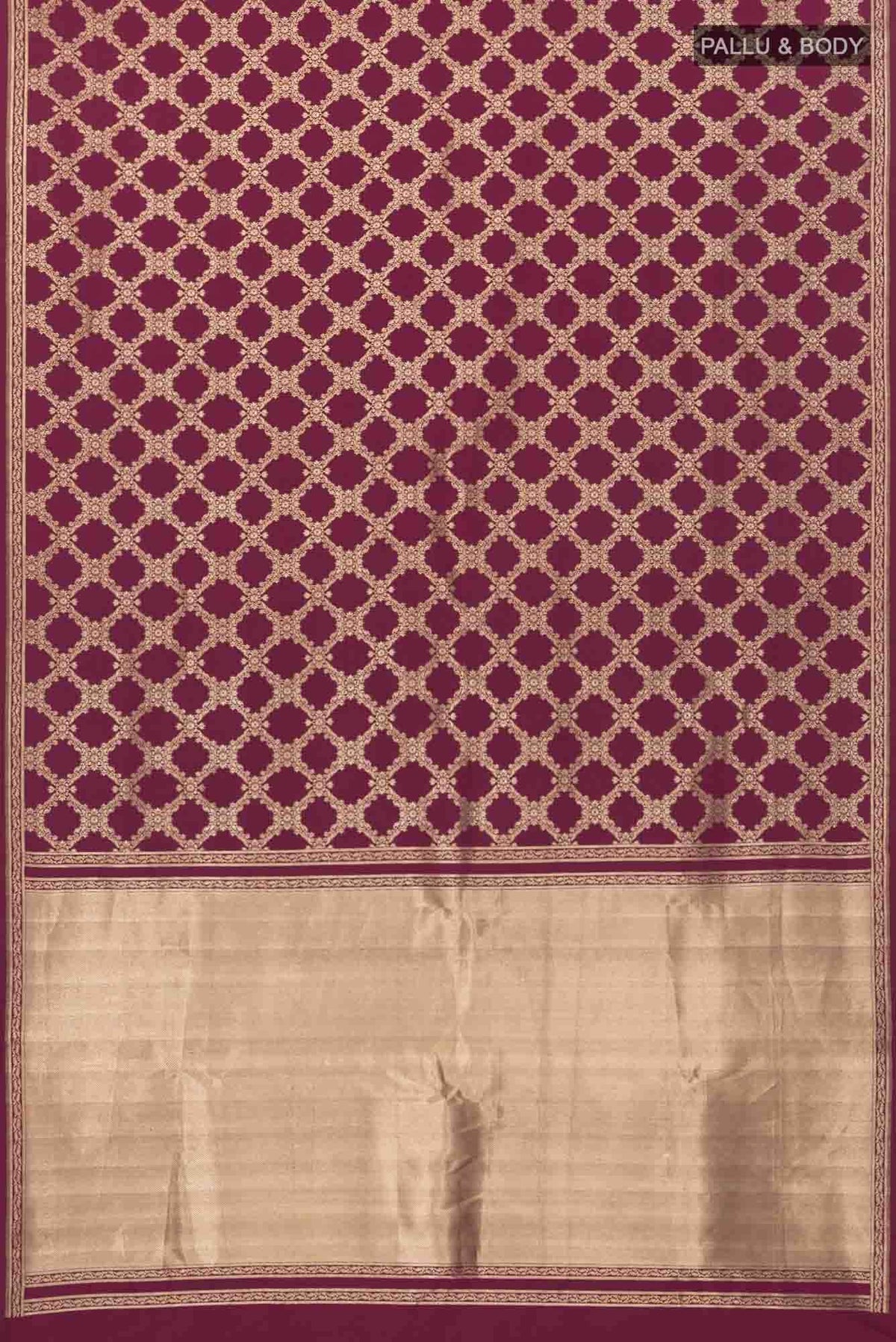 Chitrangada-Maroon Banarasi Silk Saree