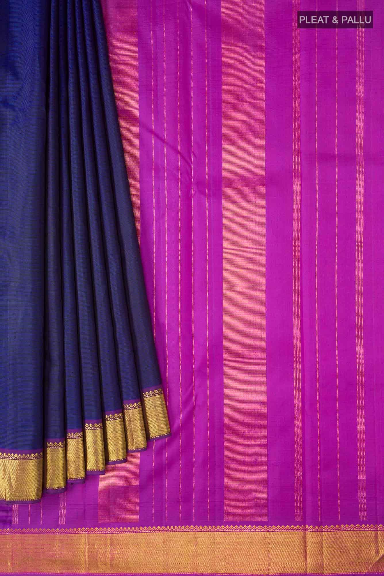 Blue Kanchipuram Silk Saree