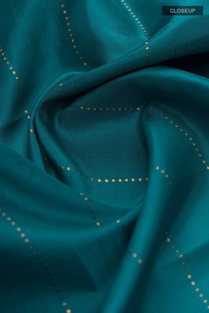 Indrani -Teal Kanchipuram Silk Saree