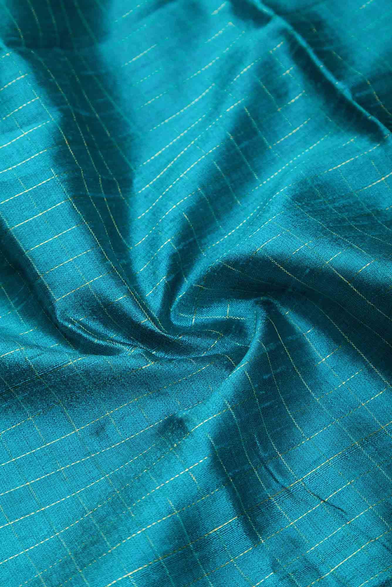 Aahana-Aqua Blue Bhagalpuri Tussar Silk Saree