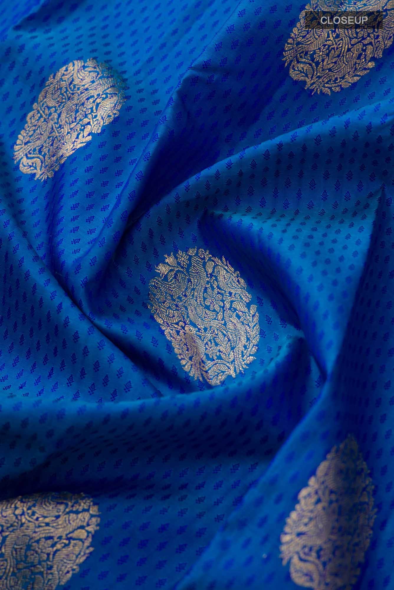 Blue Kanchipuram Silk Saree