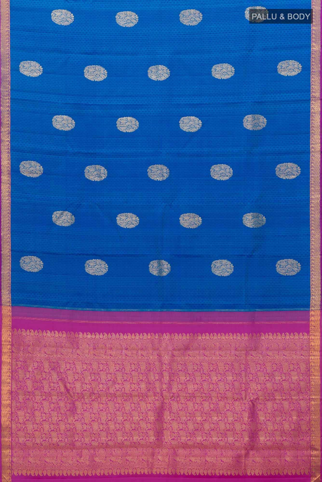 Blue Kanchipuram Silk Saree