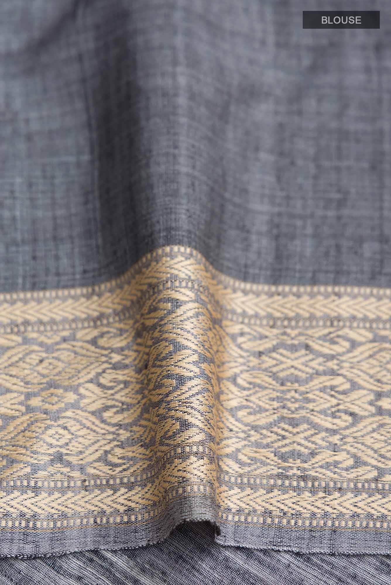Green Jute Silk Saree
