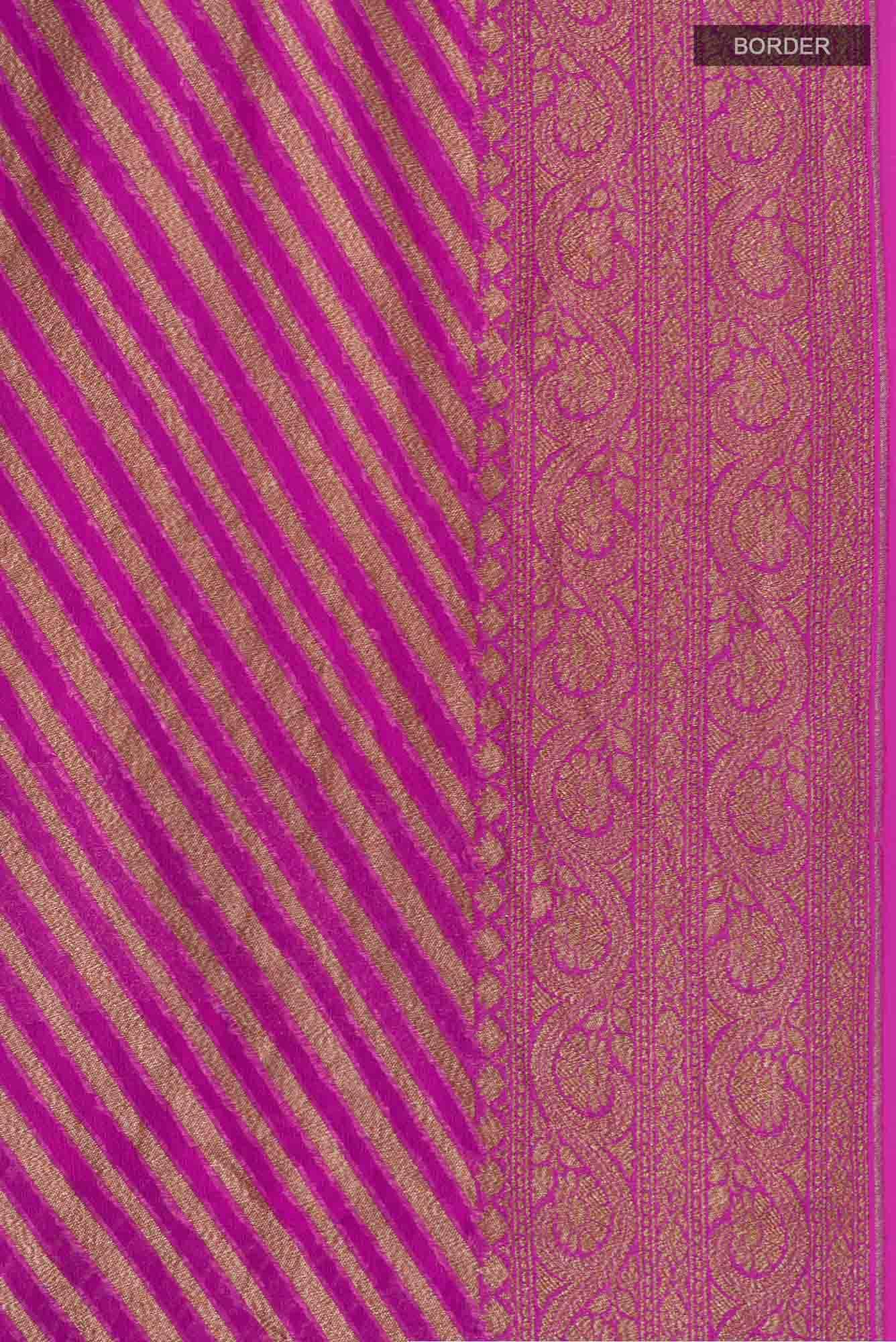 Pink Banarasi Georgette Saree
