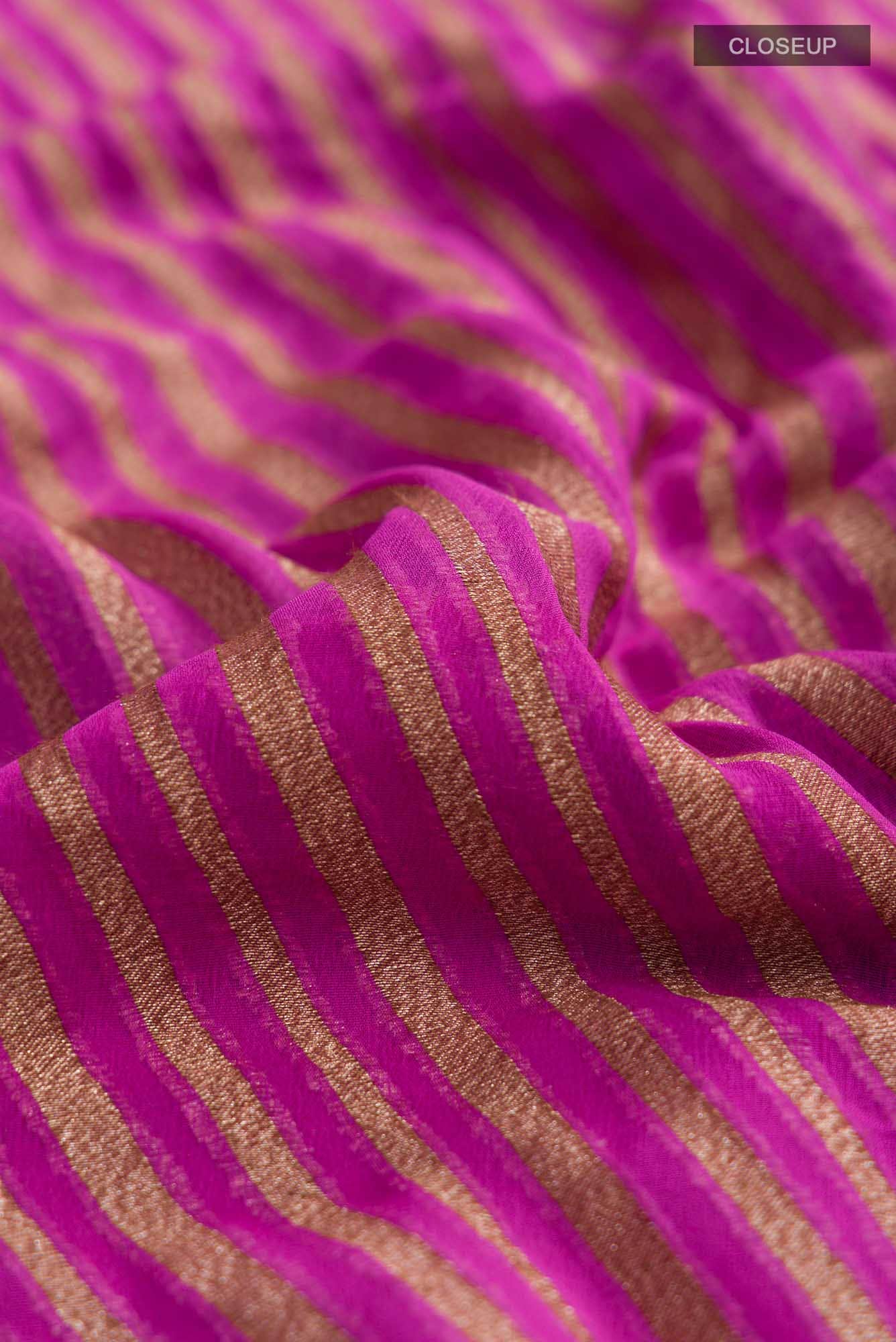 Pink Banarasi Georgette Saree