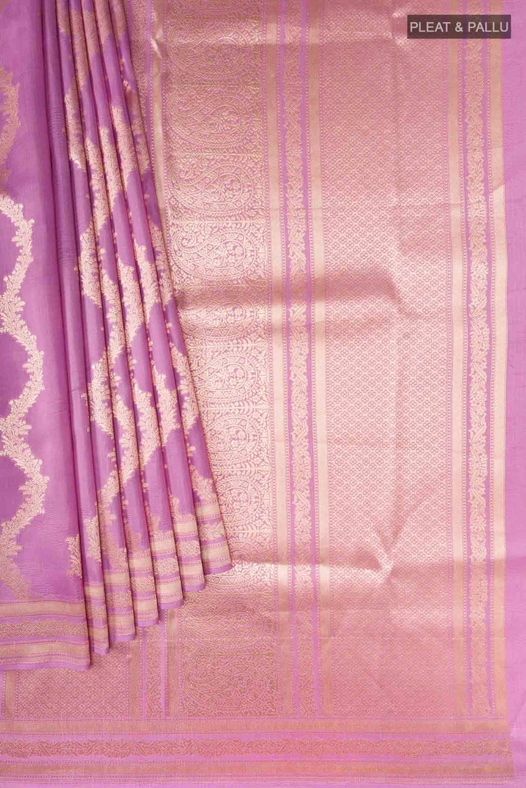 Kuntala-Pink Banarasi Silk Saree