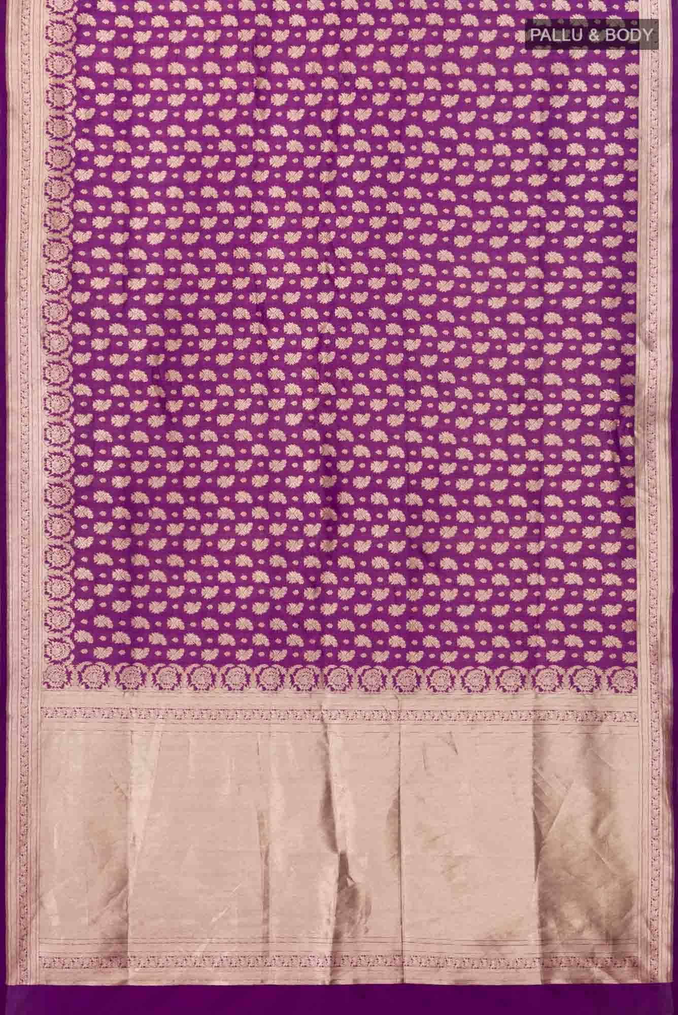 Bhumi-Purple Banarasi Silk Saree