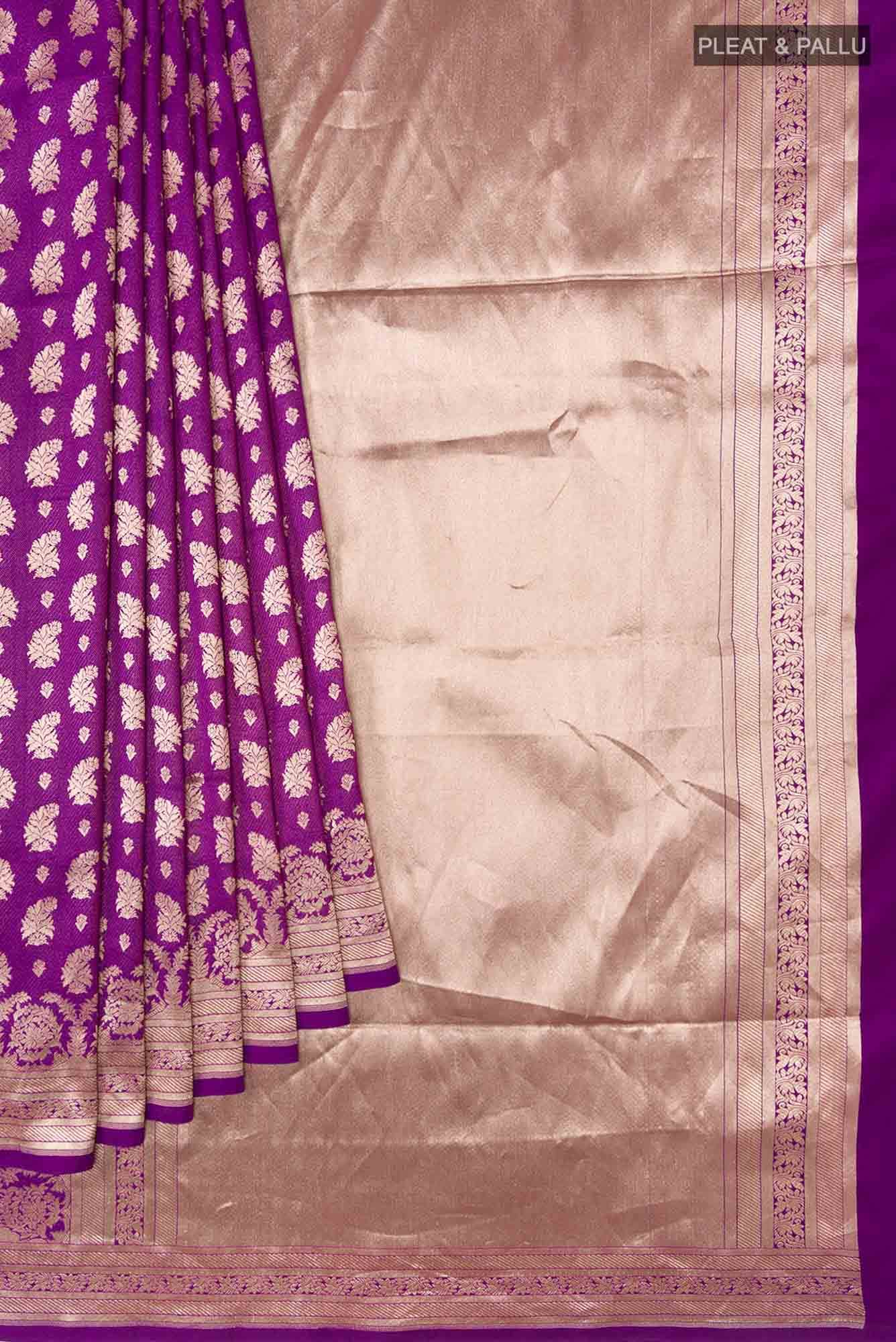 Bhumi-Purple Banarasi Silk Saree