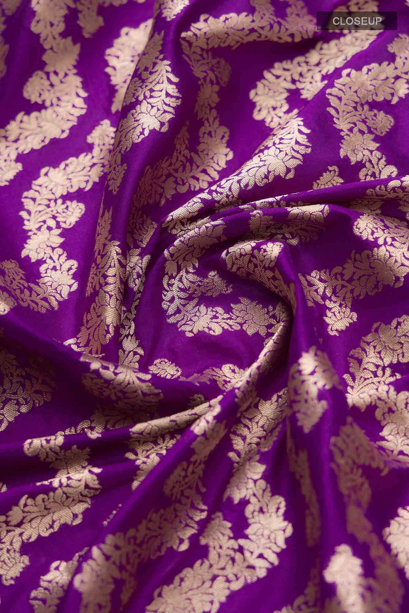 Ahalya-Purple Banarasi Silk Saree