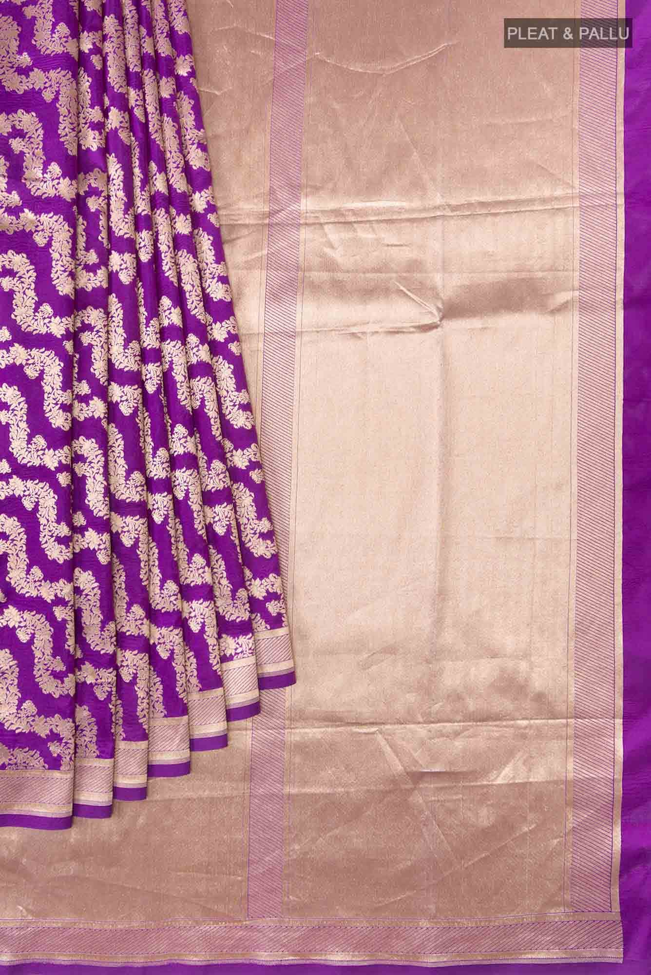 Ahalya-Purple Banarasi Silk Saree