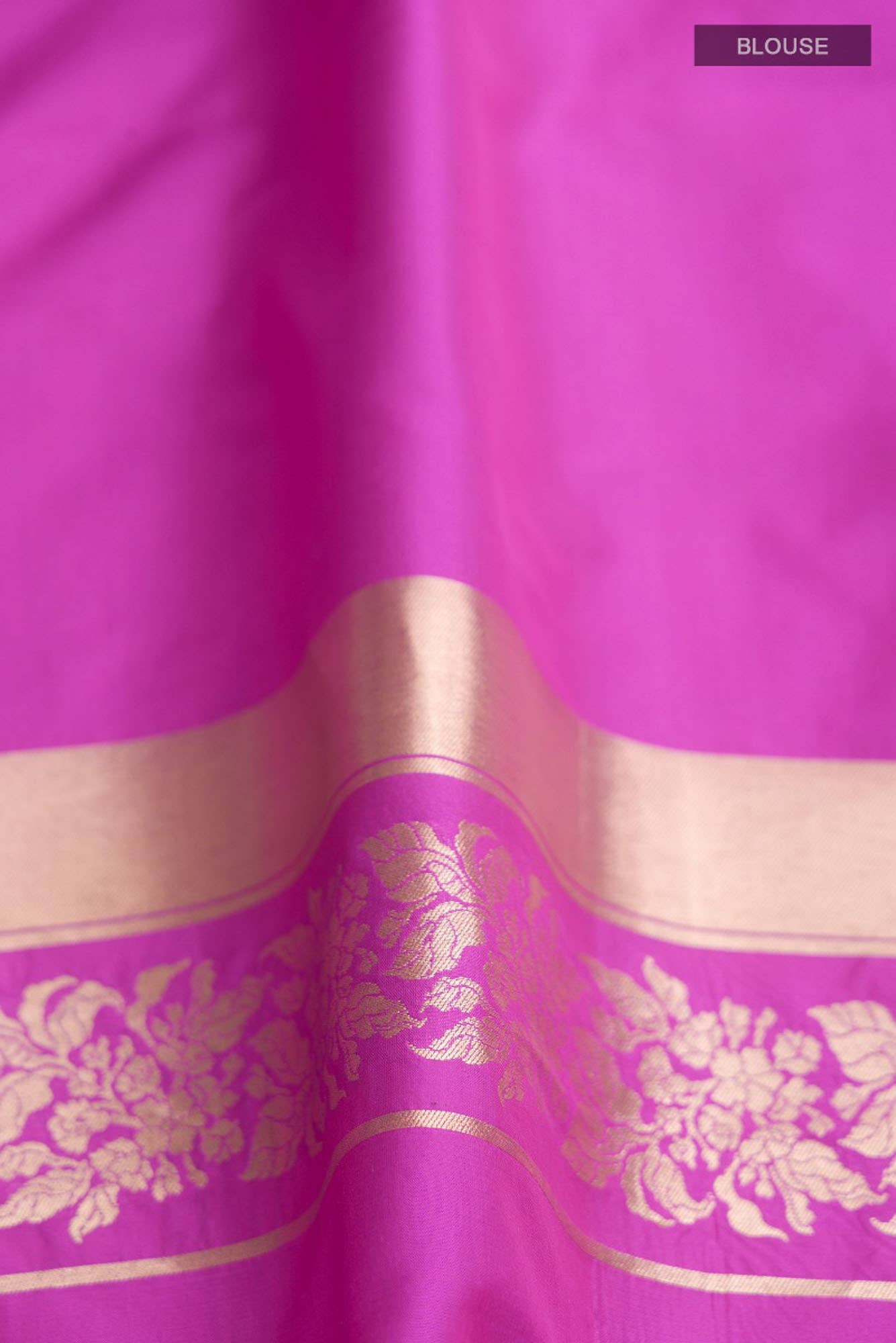 Guldasta Glamour- Pink Banarasi Silk Saree
