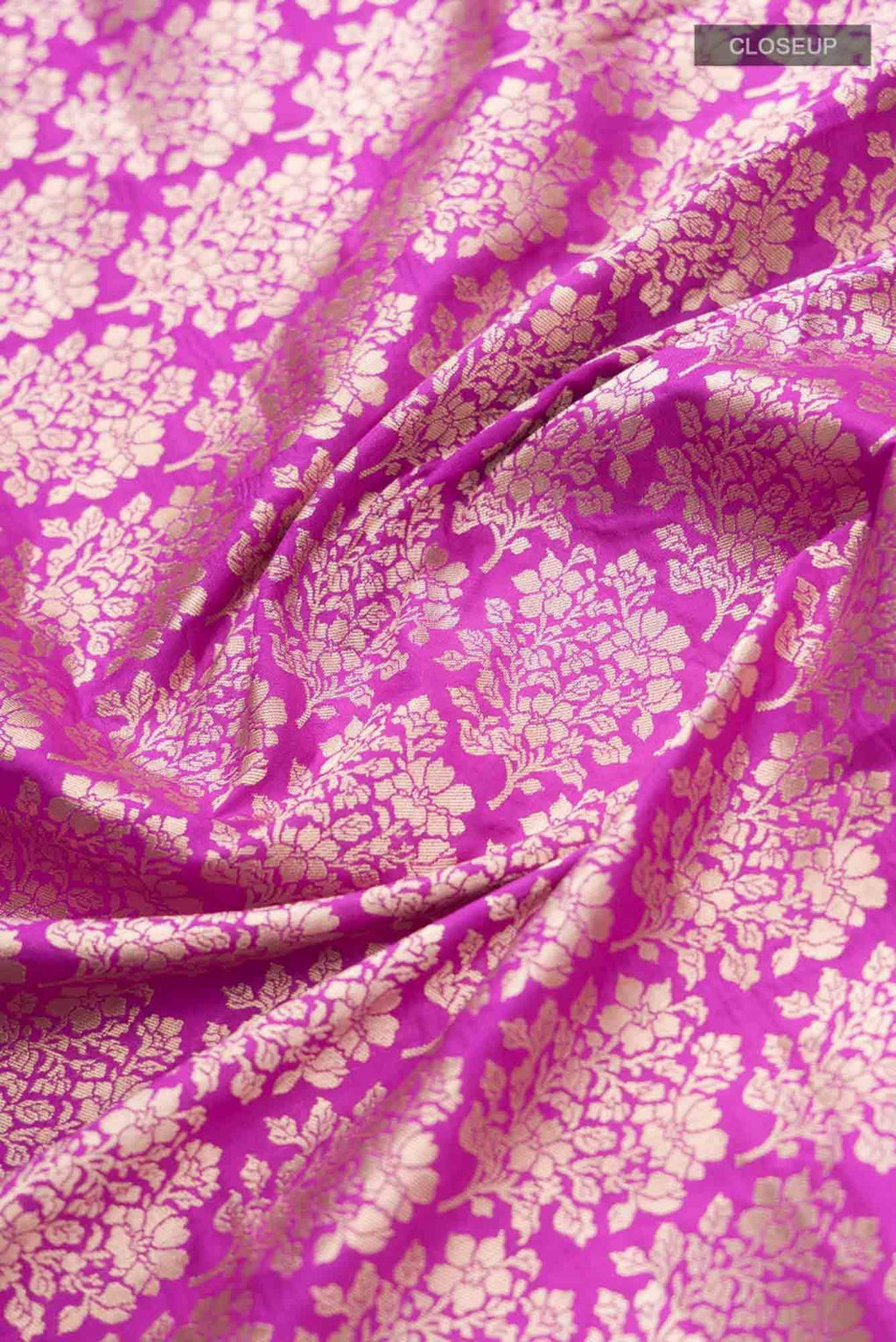 Guldasta Glamour- Pink Banarasi Silk Saree