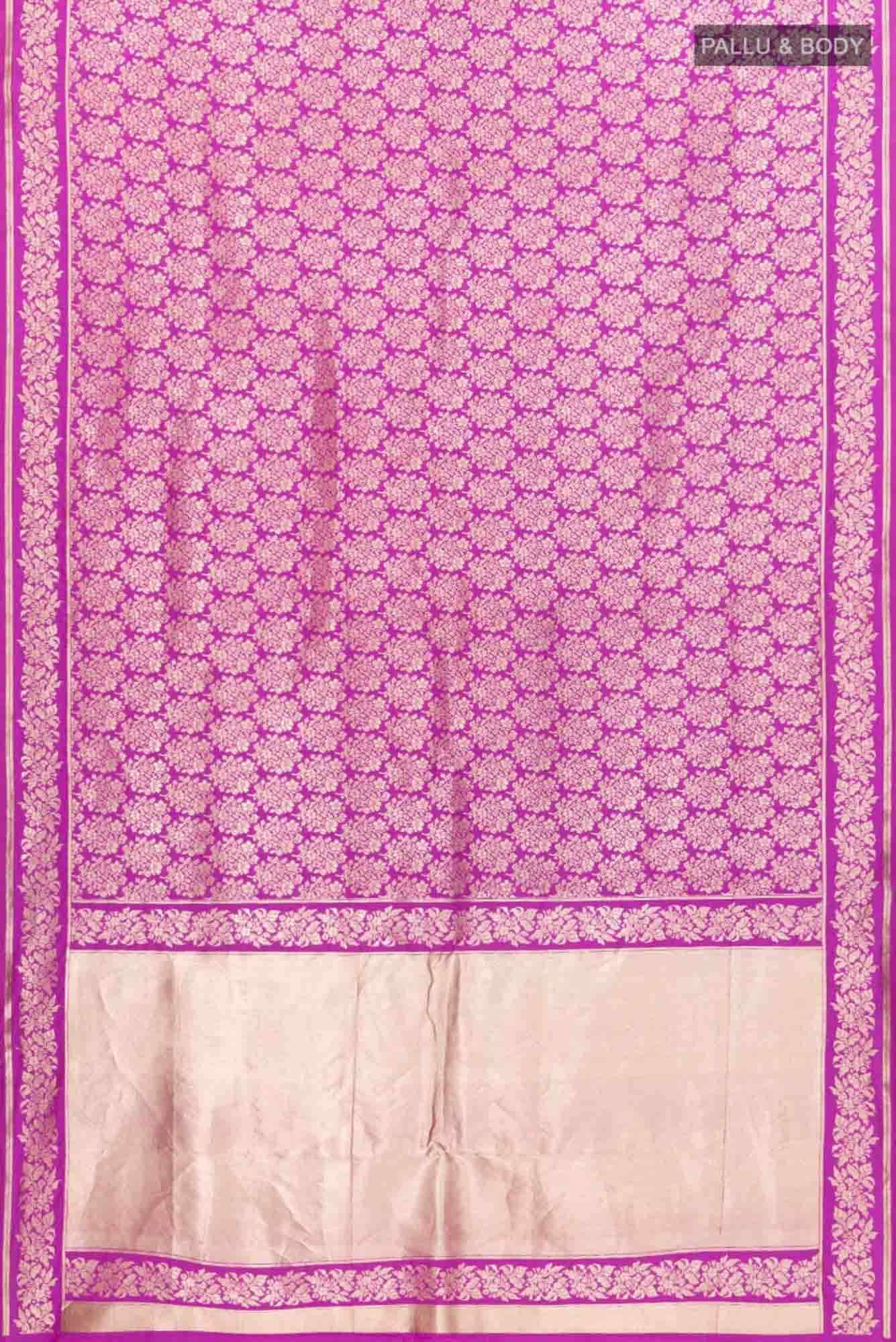 Guldasta Glamour- Pink Banarasi Silk Saree