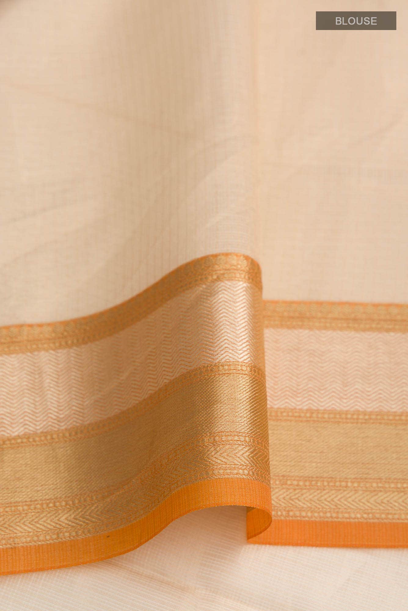 Gold Kota Cotton Saree