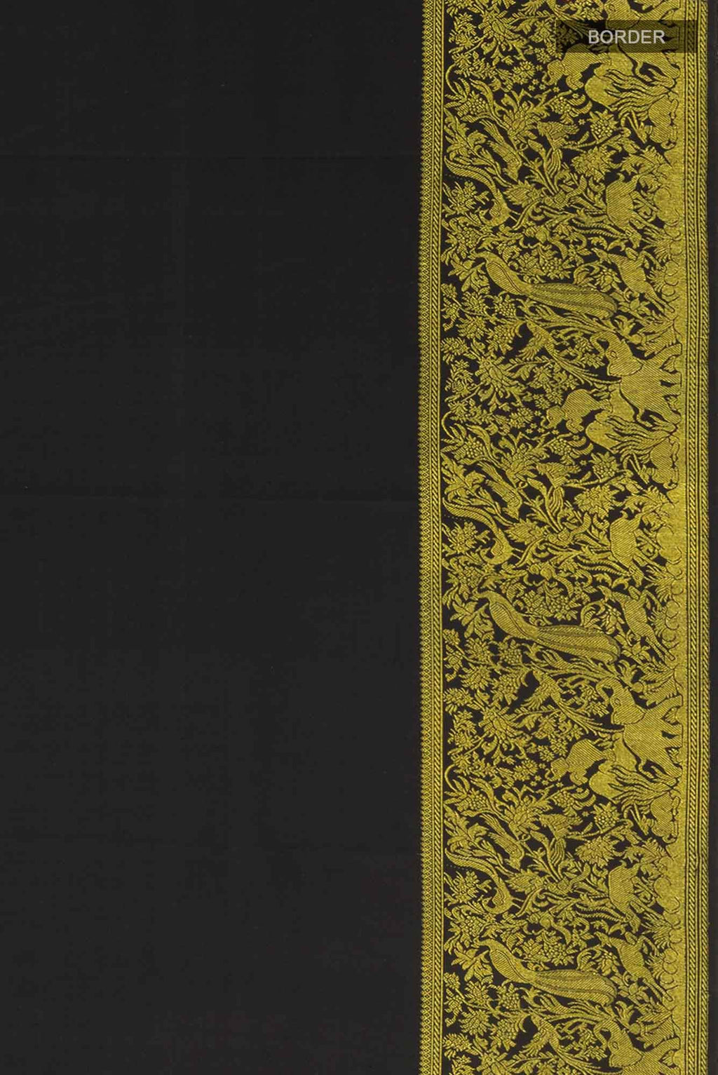 Gajagamini  -Black Kanchipuram Silk Saree