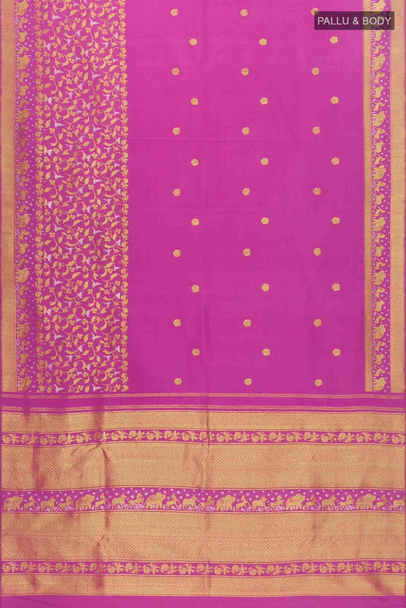 Lalita - Dusky Magenta Kanchipuram Silk Saree