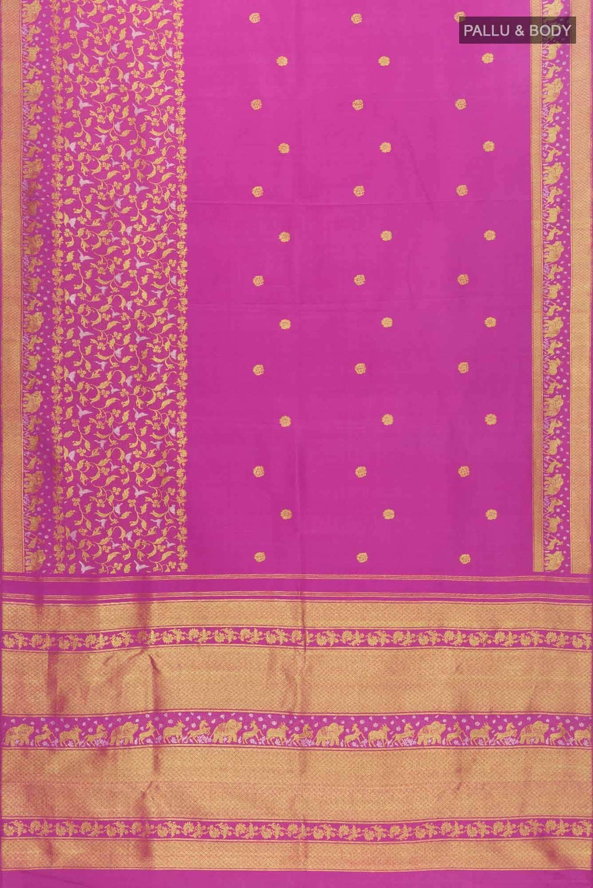Lalita - Dusky Magenta Kanchipuram Silk Saree