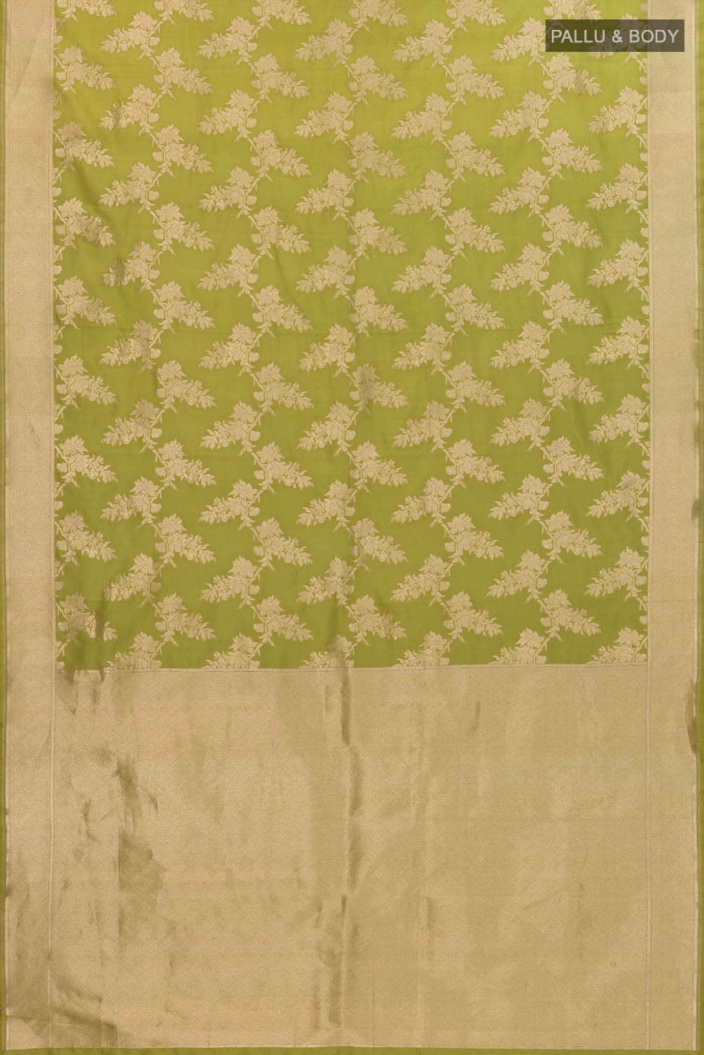Magnolia Manmohini- Green Katan Banarasi Saree