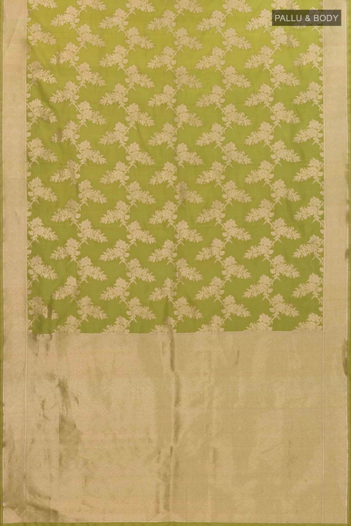 Magnolia Manmohini- Green Katan Banarasi Saree