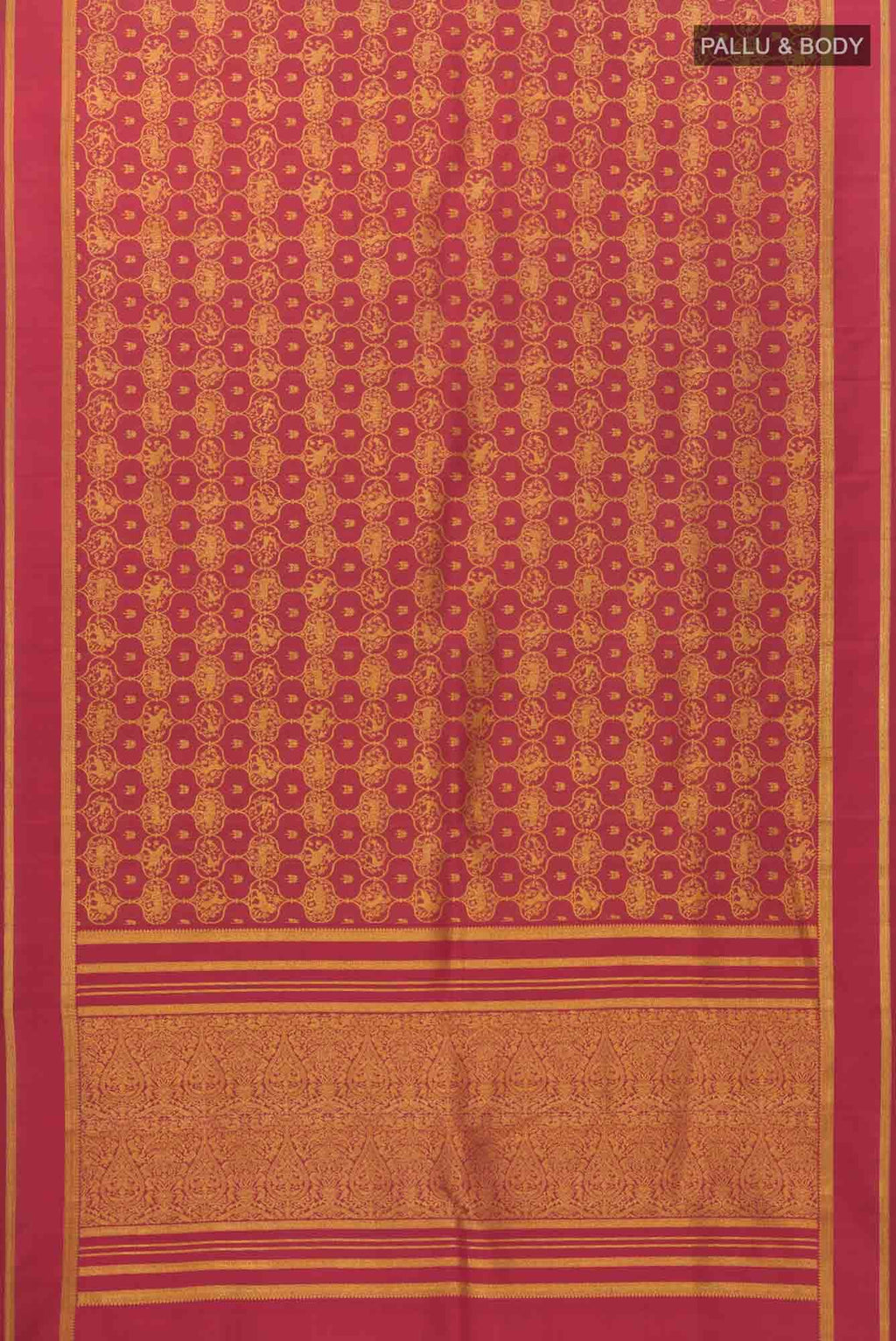 Malhar-Red Kanchipuram Silk Saree