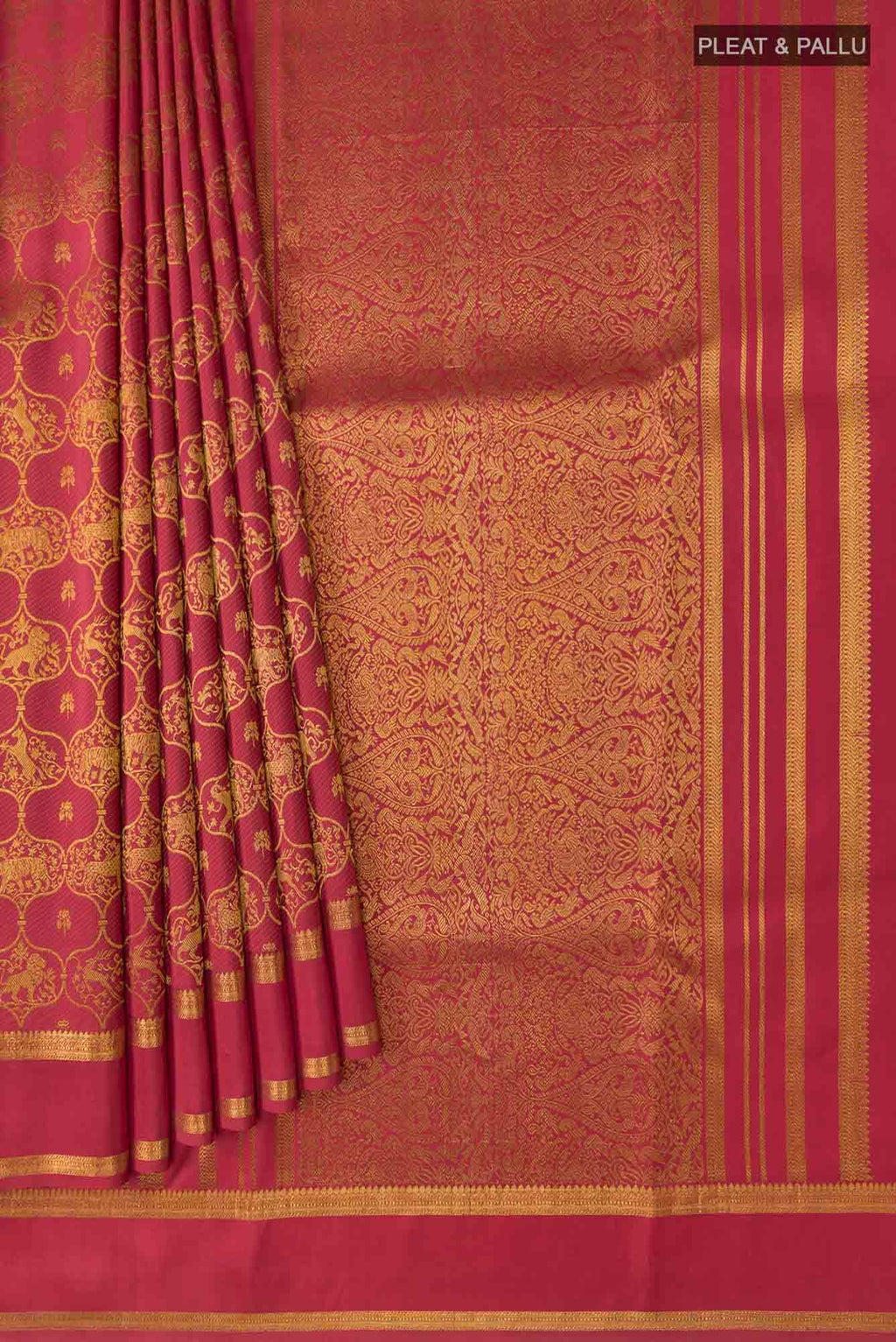 Malhar-Red Kanchipuram Silk Saree
