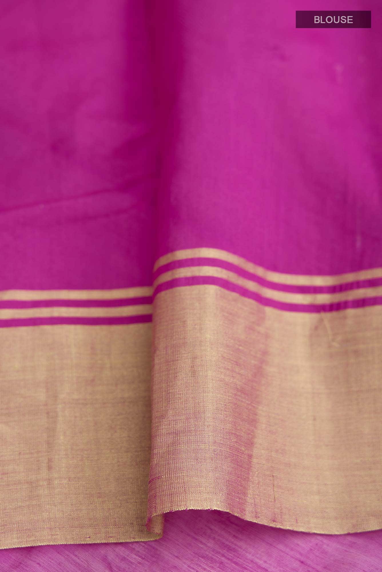 Magenta Chanderi Silk Cotton Saree
