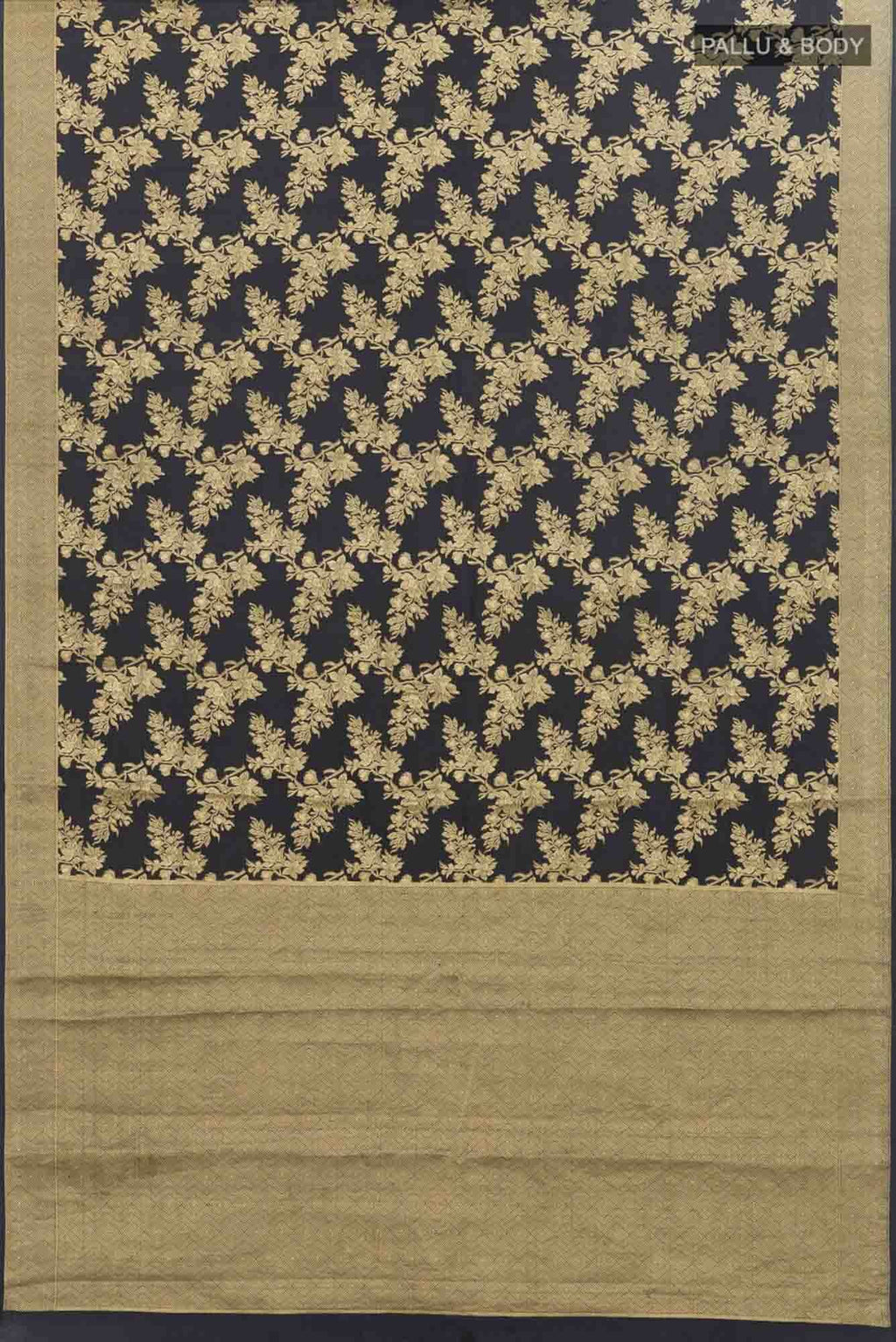Magnolia Manmohini- Black Katan Banarasi Silk Saree