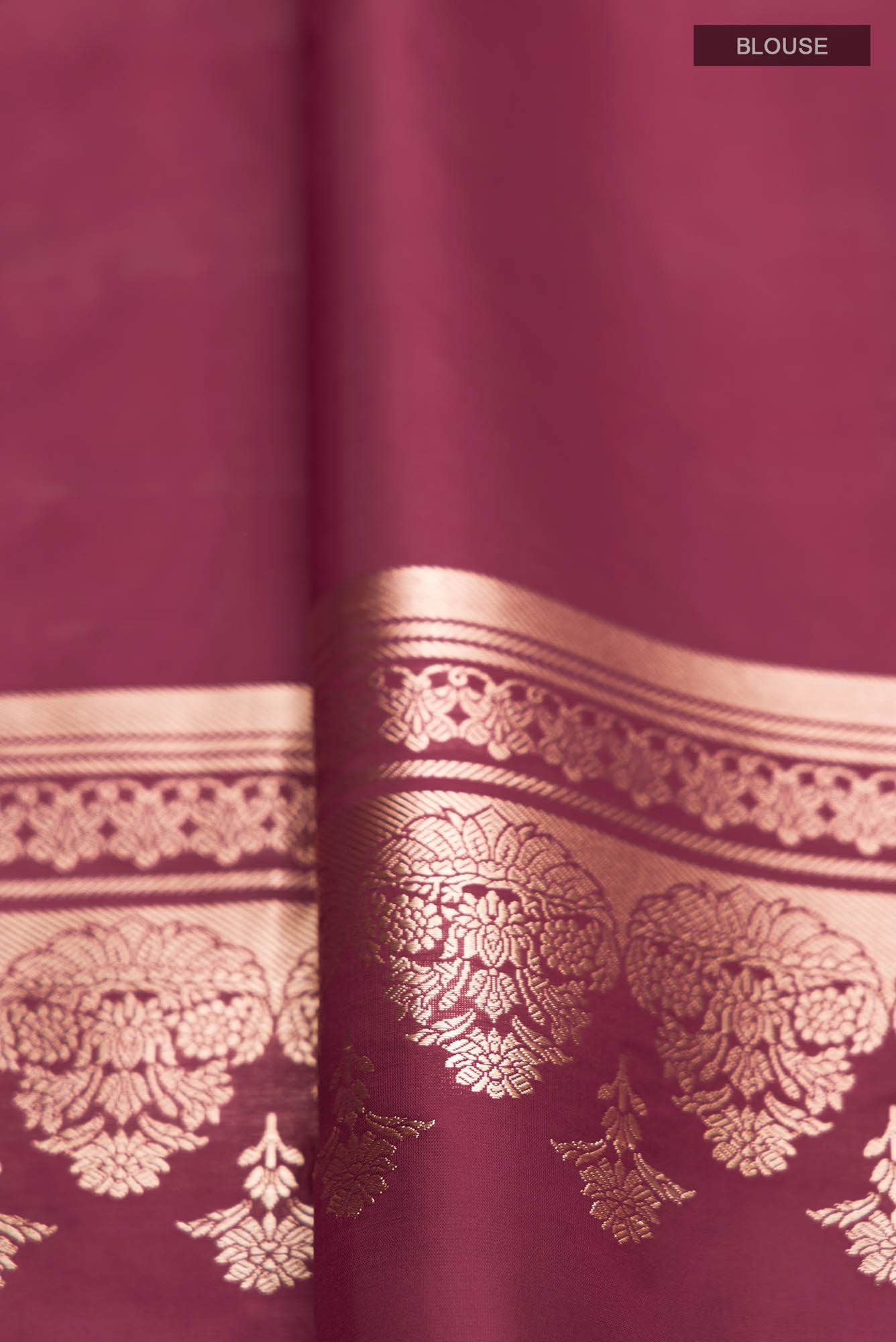 Uma-Maroon Banarasi Silk Saree