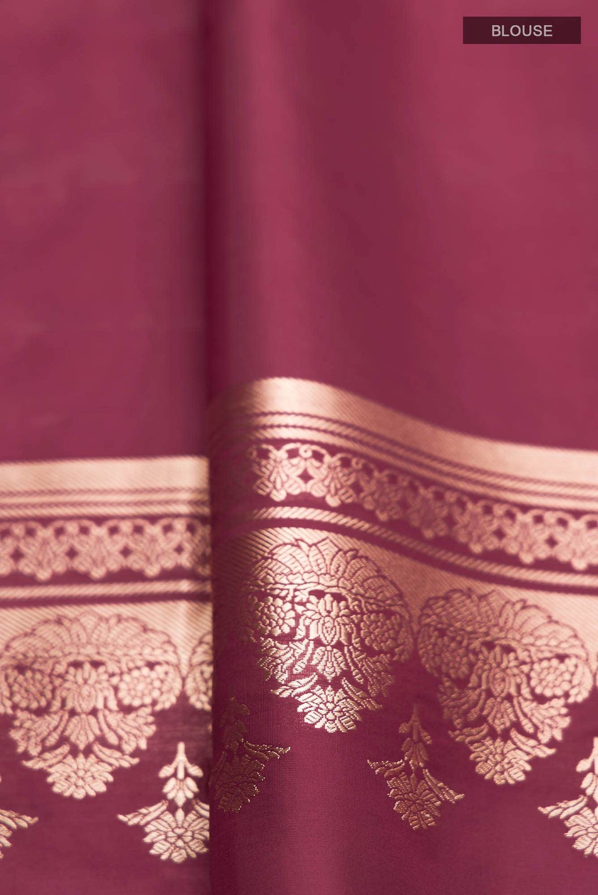 Uma-Maroon Banarasi Silk Saree