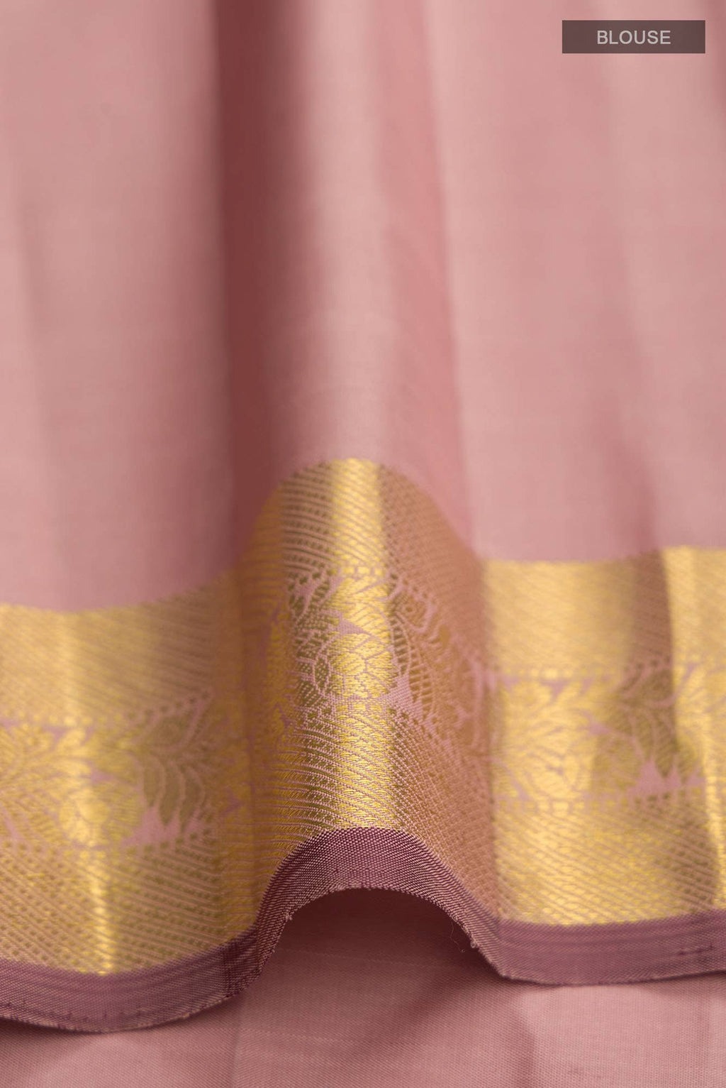 Shrimati-Rose Gold Kanchipuram Silk Saree