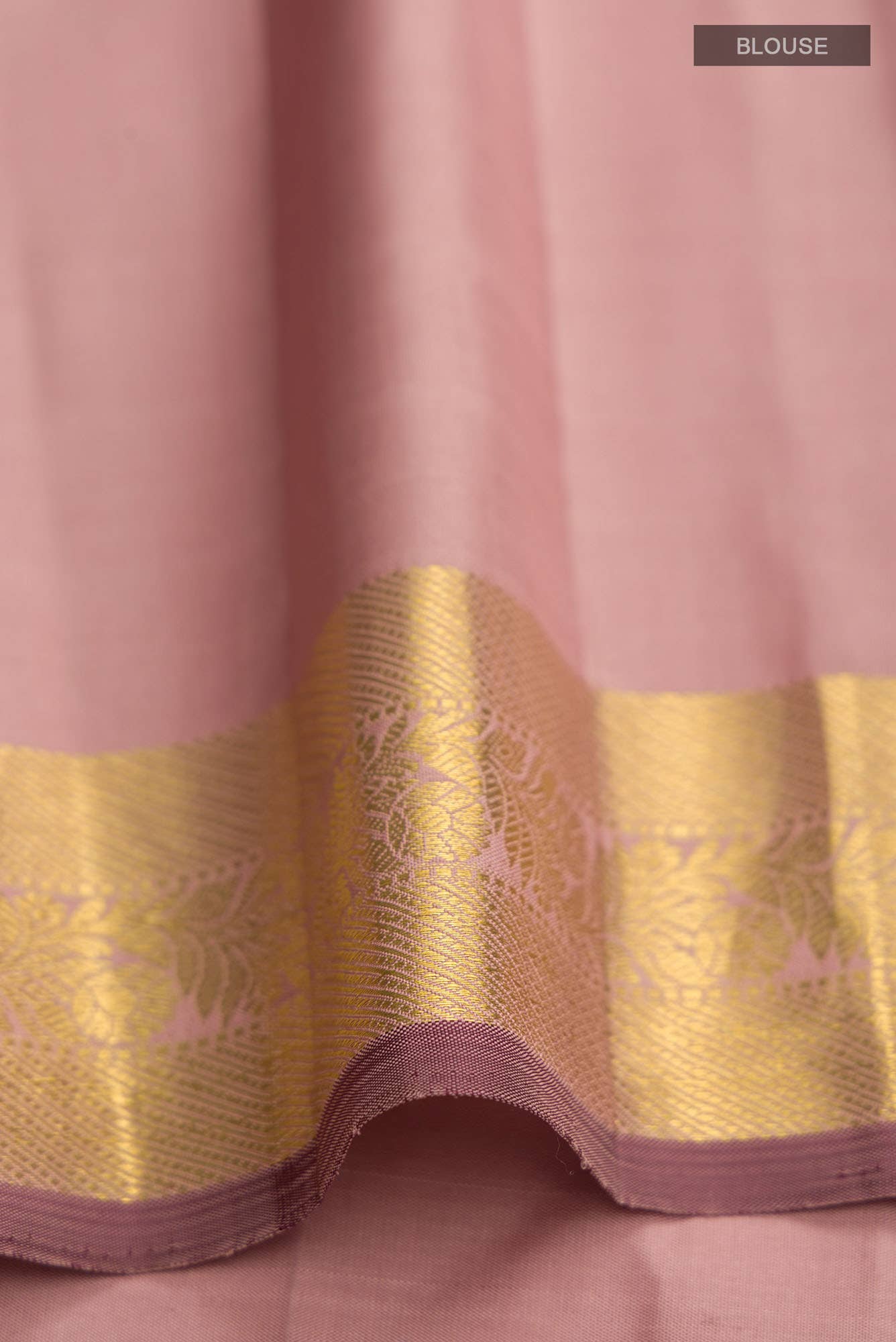 Shrimati-Rose Gold Kanchipuram Silk Saree