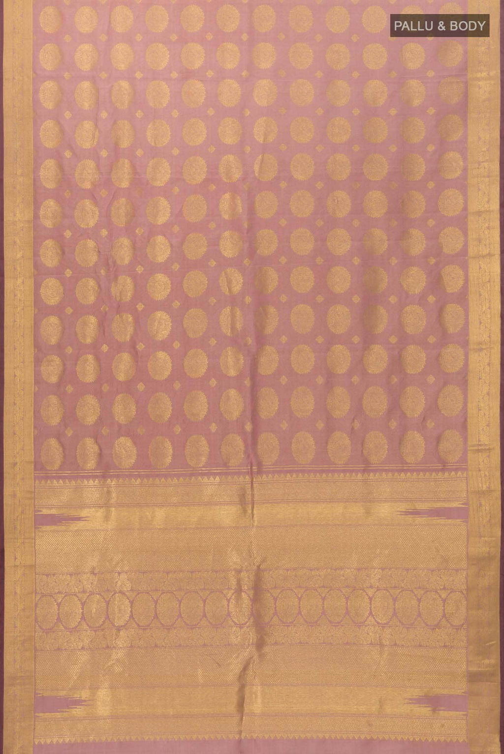 Shrimati-Rose Gold Kanchipuram Silk Saree