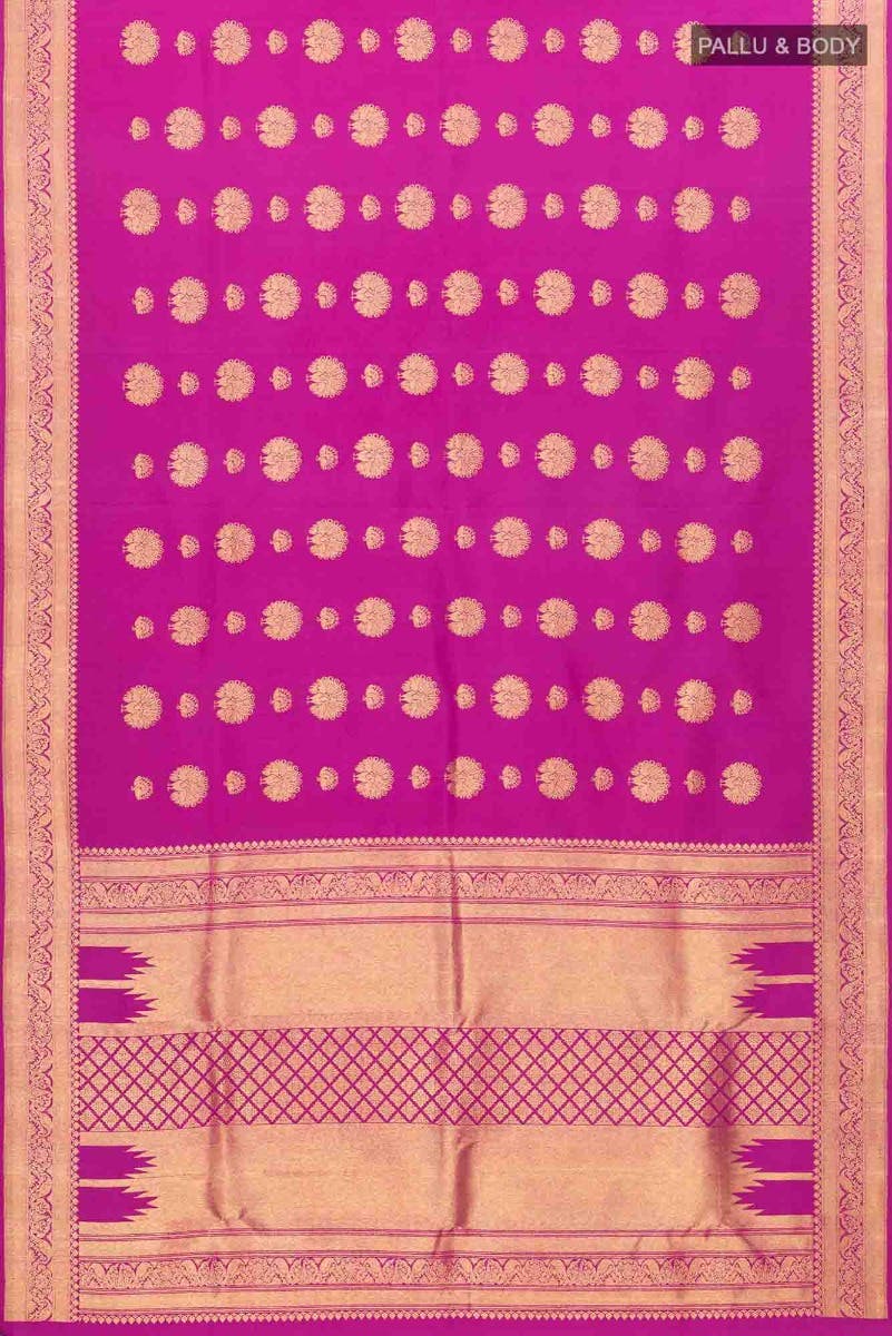 Radhika - Rani Pink Kanchipuram Silk Saree