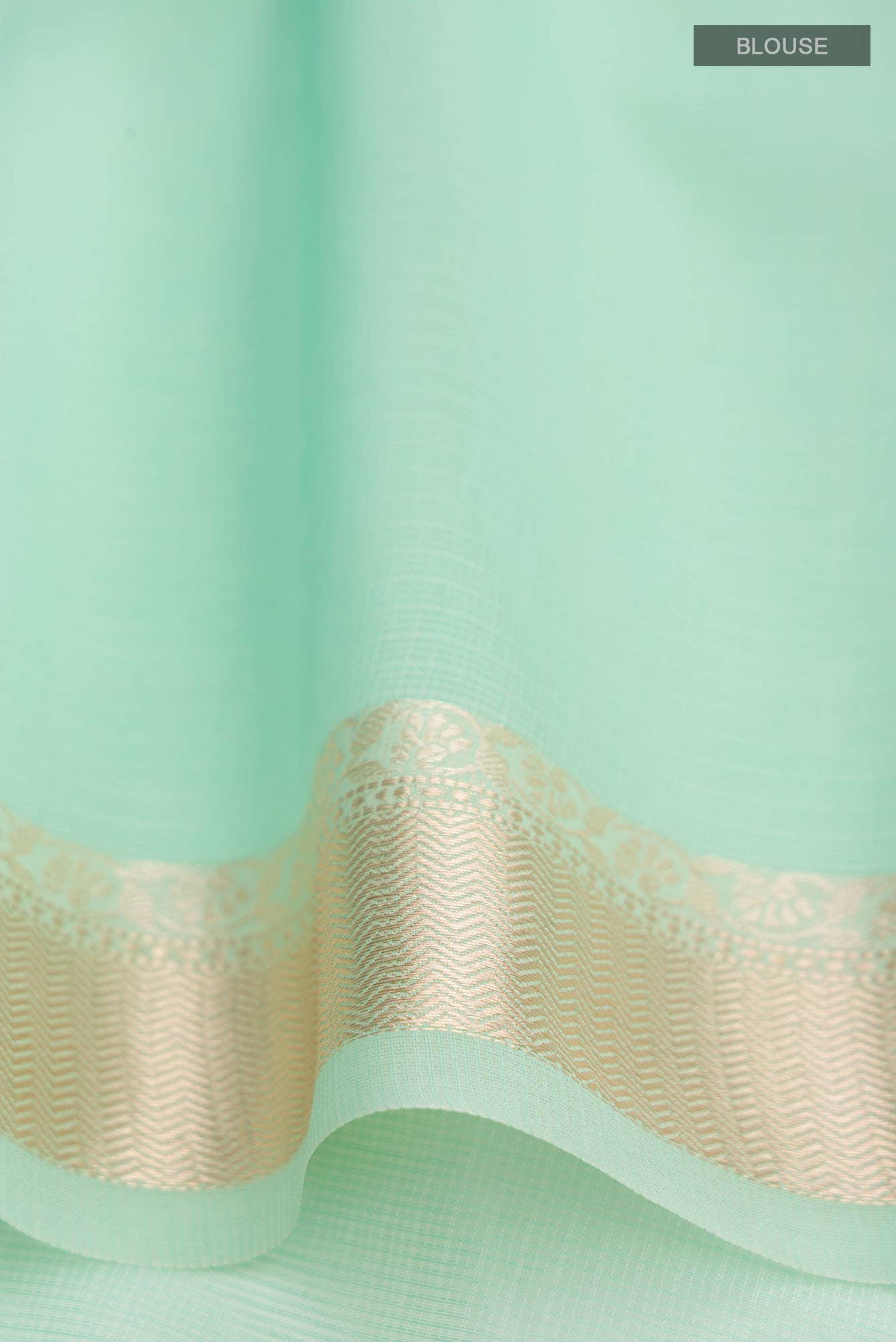 Green Blended Kota Cotton Saree